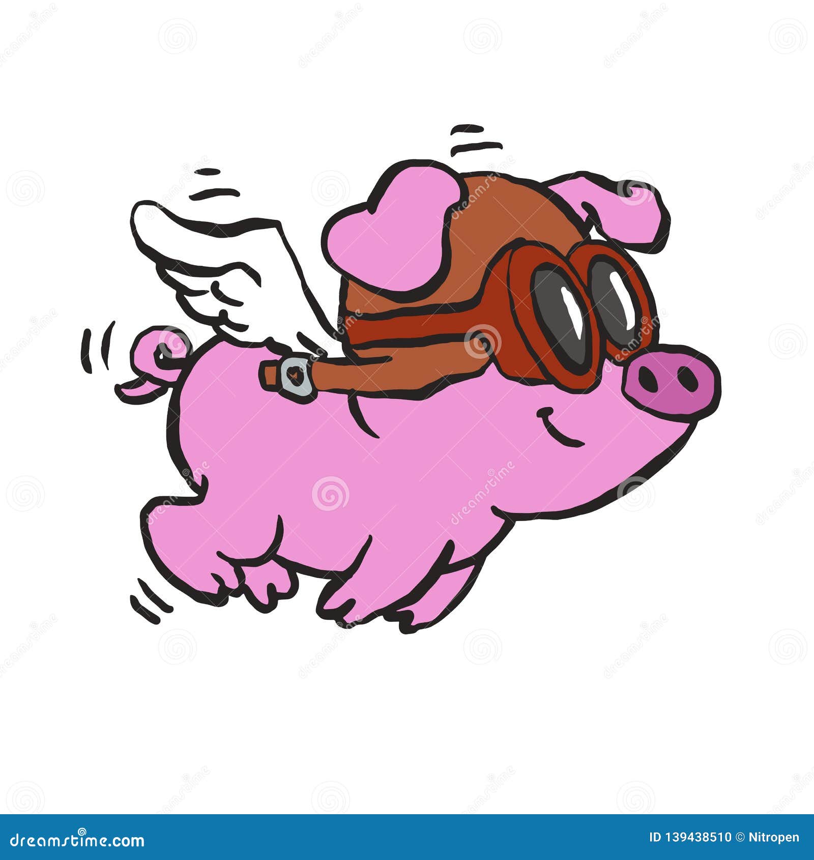 Aviator pig flying cartoon stock vector. Illustration of cartoon - 139438510 Aviator pig flying cartoon stock vector. Illustration of cartoon - 139438510