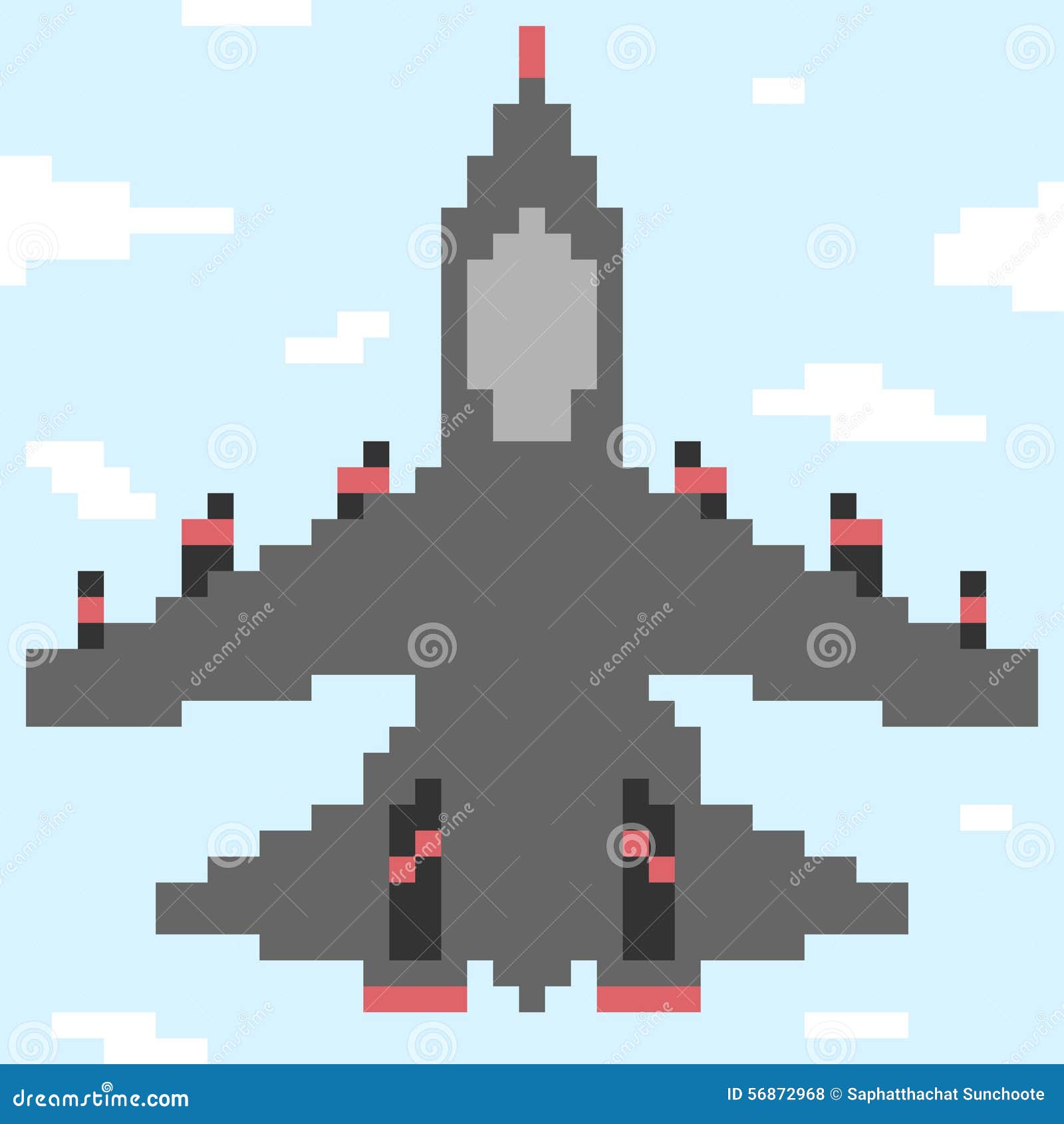 pixel art avion