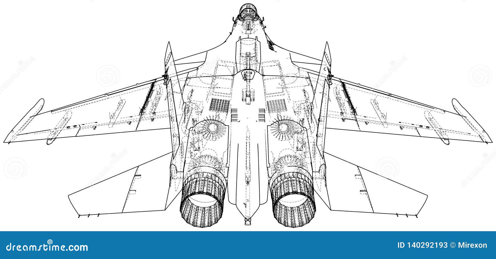 Avion Militaire Dessin Avion De Chasse Avion De Chasse Concept De Wireframe De Vecteur Illustration Créée De 3d Illustration de Vecteur - Illustration du drapeau, dessin: 140292193