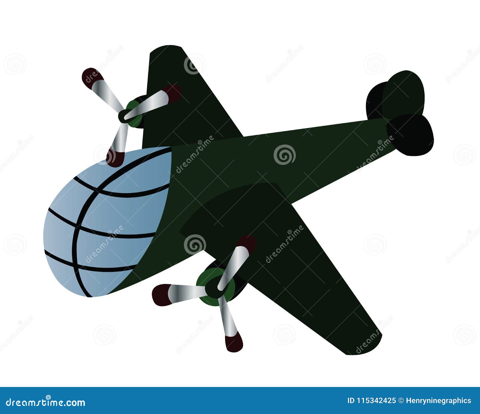 Aviones 1 De La Segunda Guerra Mundial Ilustración del Vector - Ilustración  de ataque, distancia: 115342425