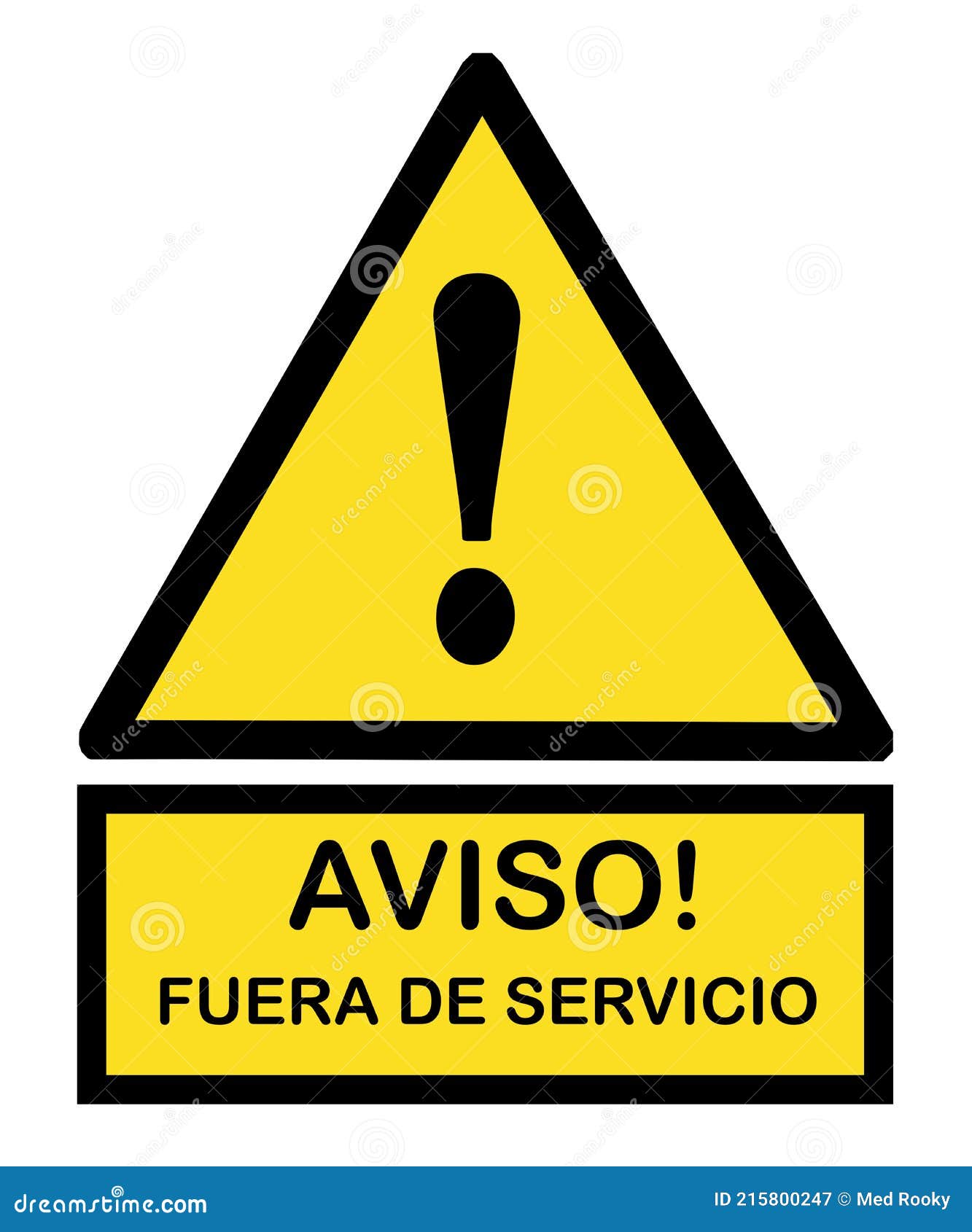 aviso fuera de servicio out of order in spanish