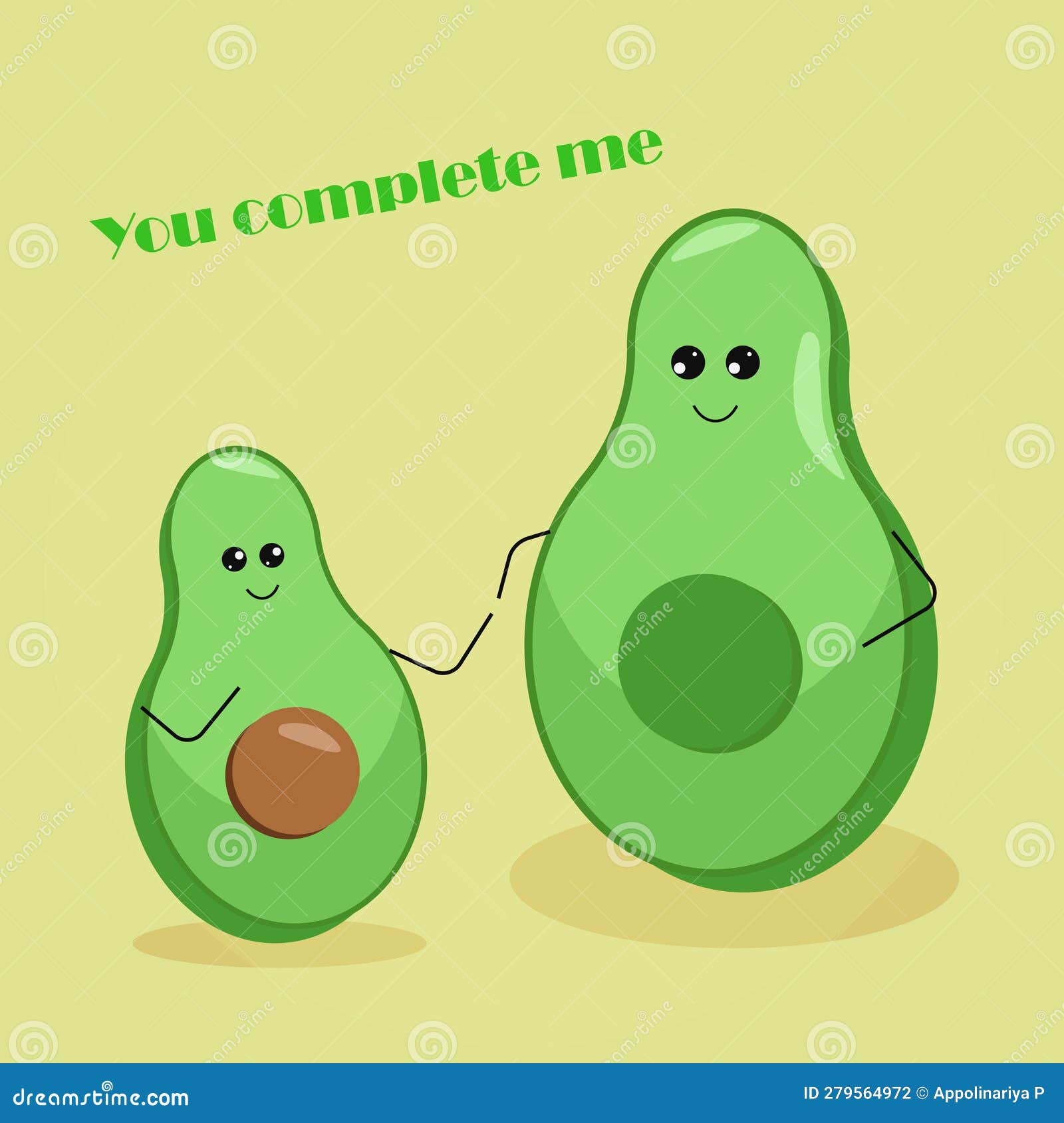 Couple of avocados in love stock vector. Illustration of vegetables