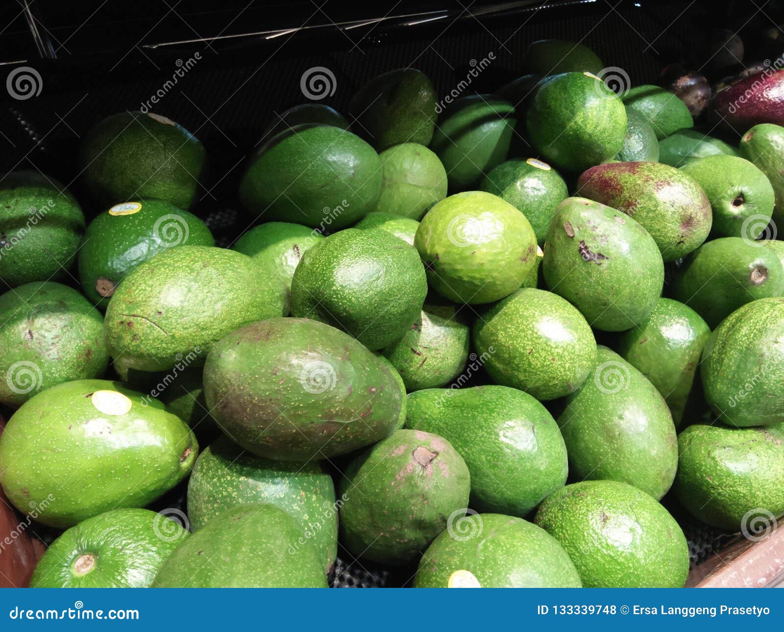 Avocados from the daily Harvest are Sold at the Supermarket Stock Photo ...
