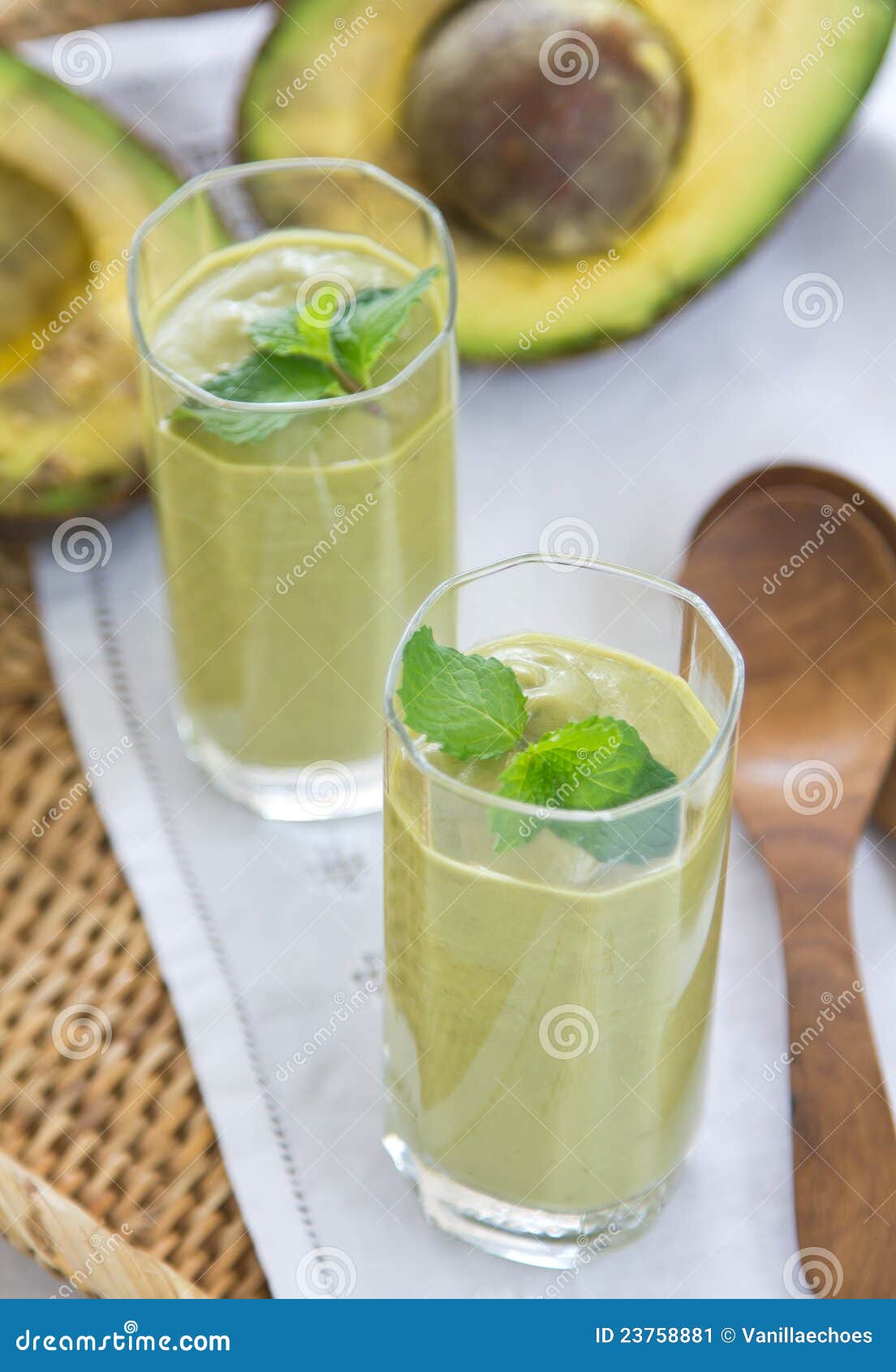 Avocado Smoothie [Healthy Drink ] Stock Image Image of juice, dessert
