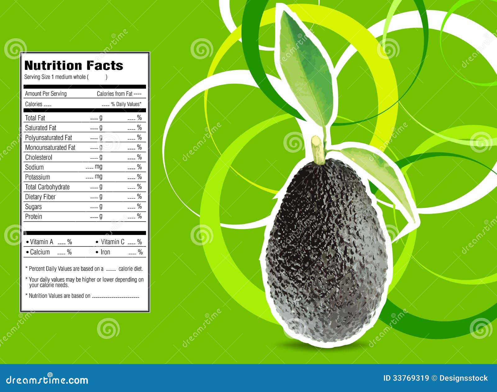 Avocados stock Illustration of fruit, healthy - 33769319
