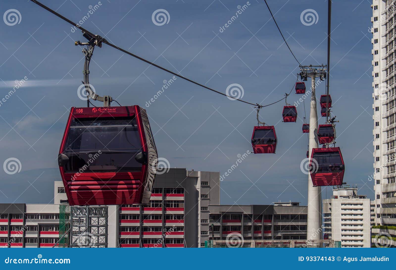 Awana Skyway cable car is a gondola lift, Stock Video