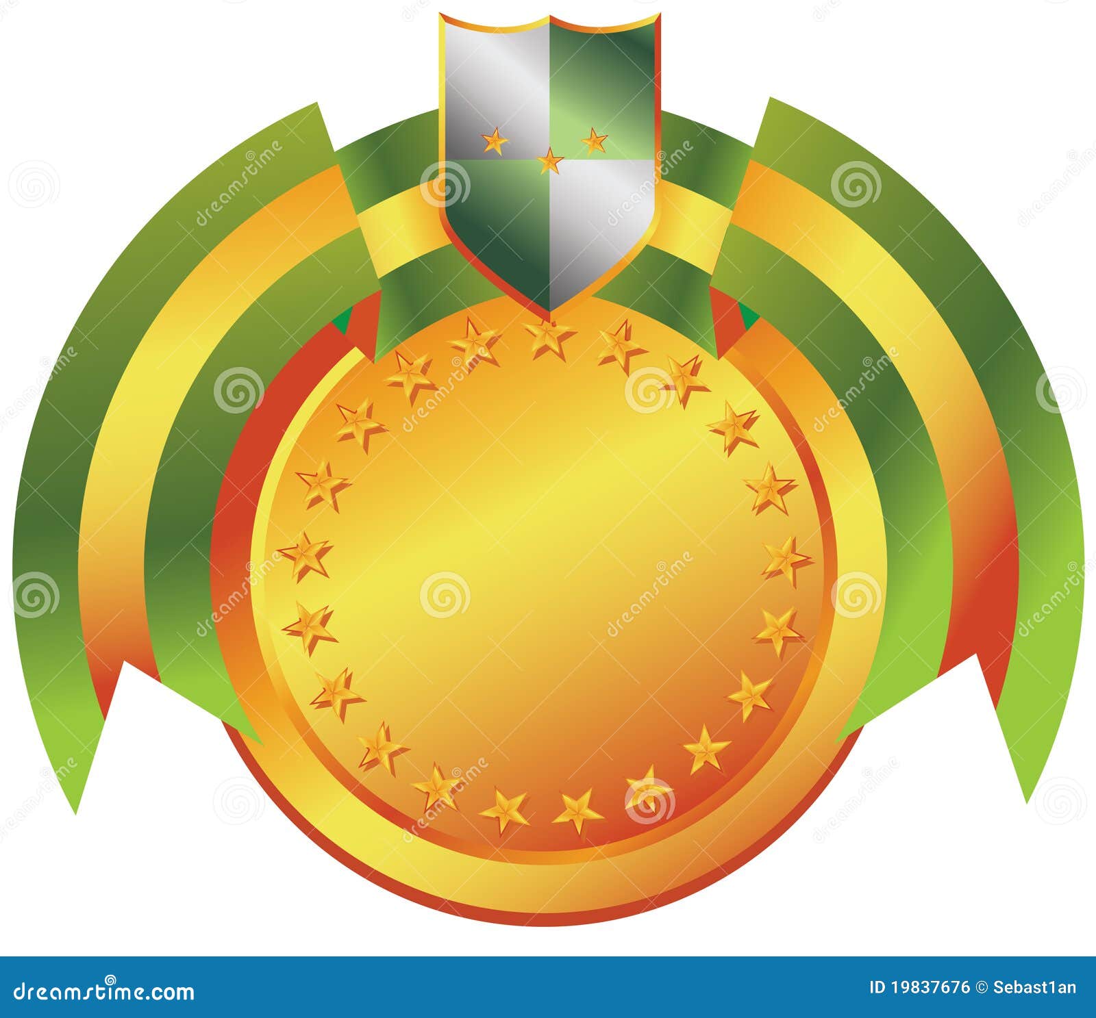 Award Crest stock illustration. Illustration of ribbon 19837676