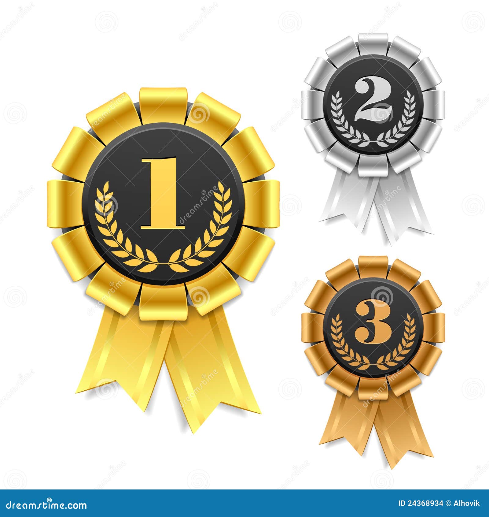 Award ribbon stock vector. Illustration of championship 24368934