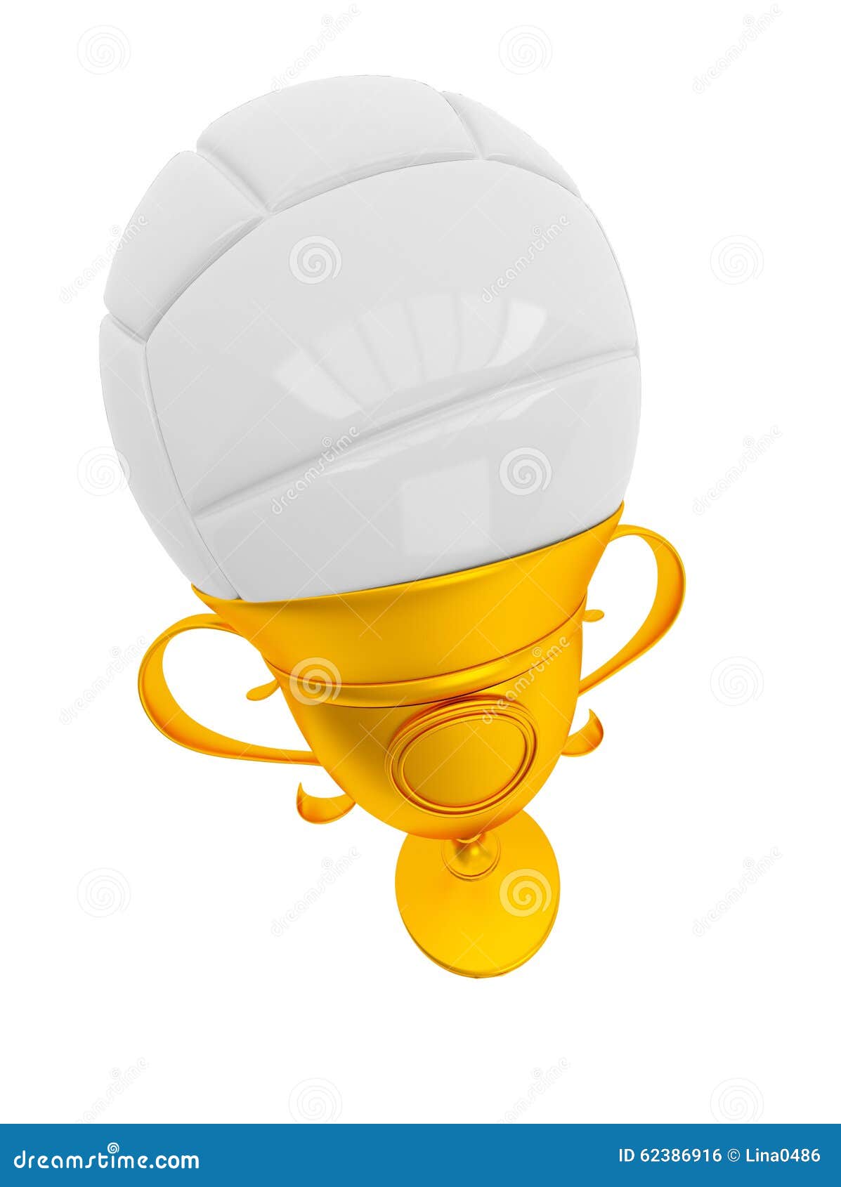 Award Volleyball Sport Trophy Cup Stock Illustration - Illustration of ...