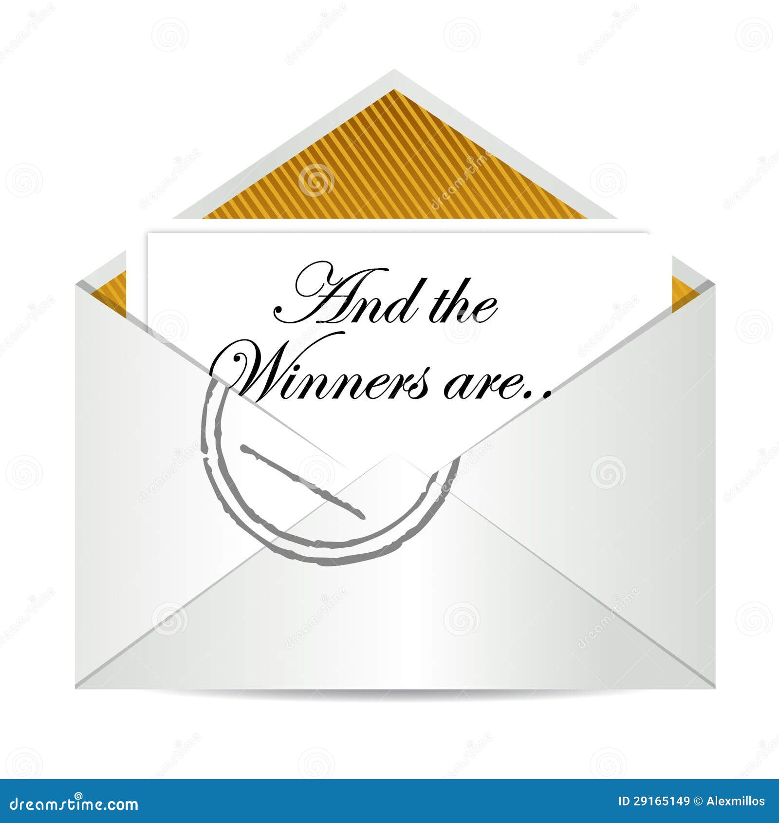 award winners envelope