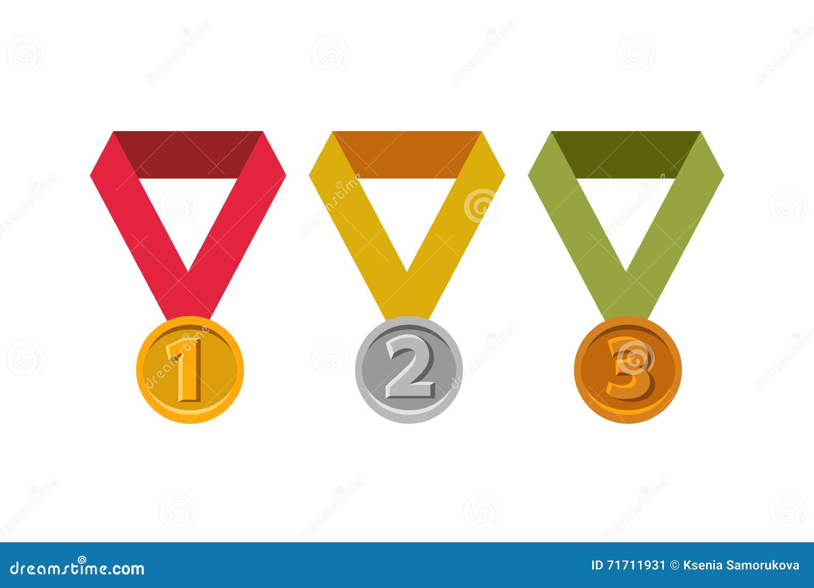 awards for first, second, third places. gold, silver, bronze