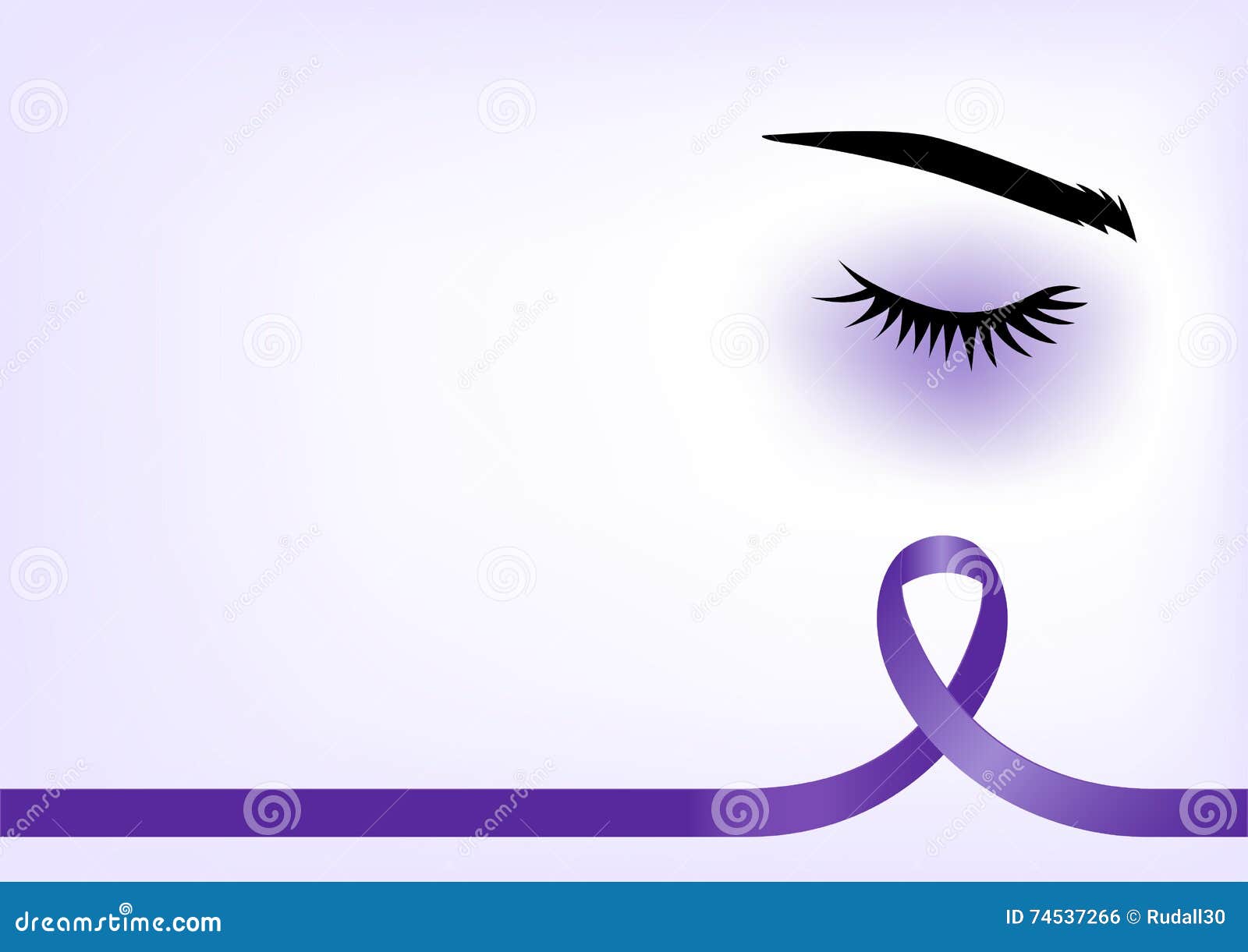 Purple Awareness Ribbon Eye Design Printable Instant Download Sublimation PNG JPG