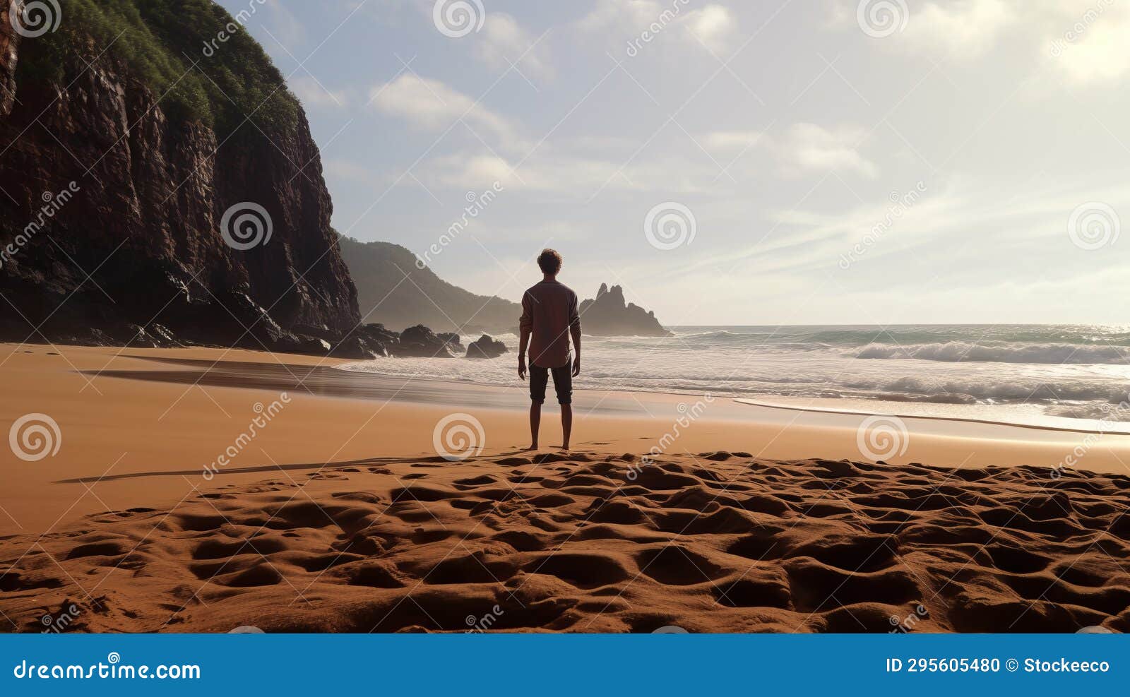awe-inspiring beach scene: unreal engine rendered photo realistic naturecore