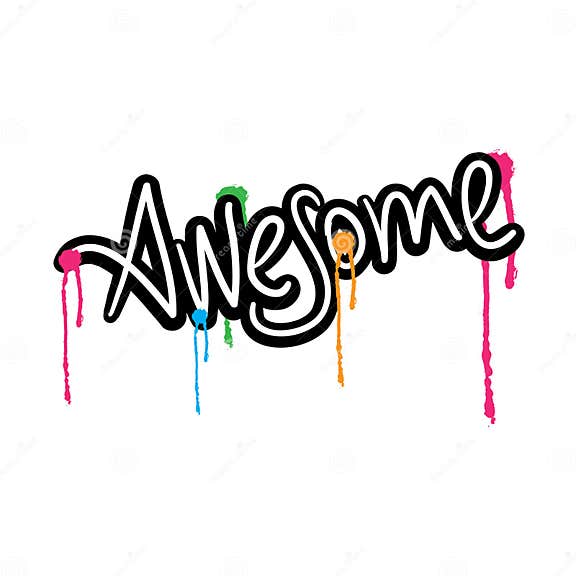 Awesome Clip Art Illustration Vector Print Design Stock Vector