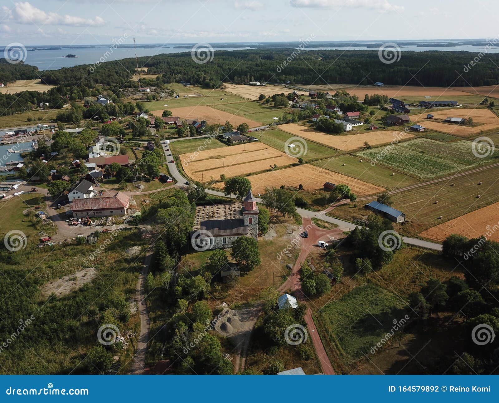 Fields in the Little Village Stock Photo Image of archipelago
