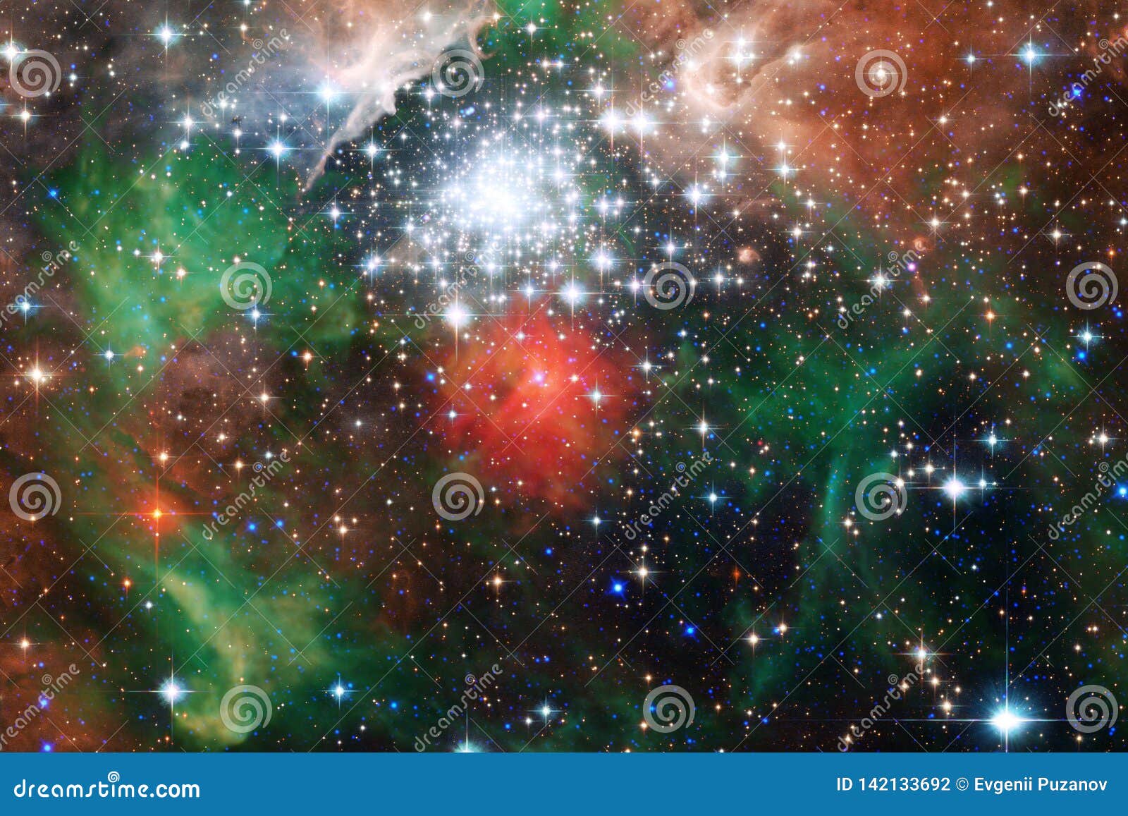 Awesome of Deep Space. Billions of Galaxies in the Universe Stock Photo ...