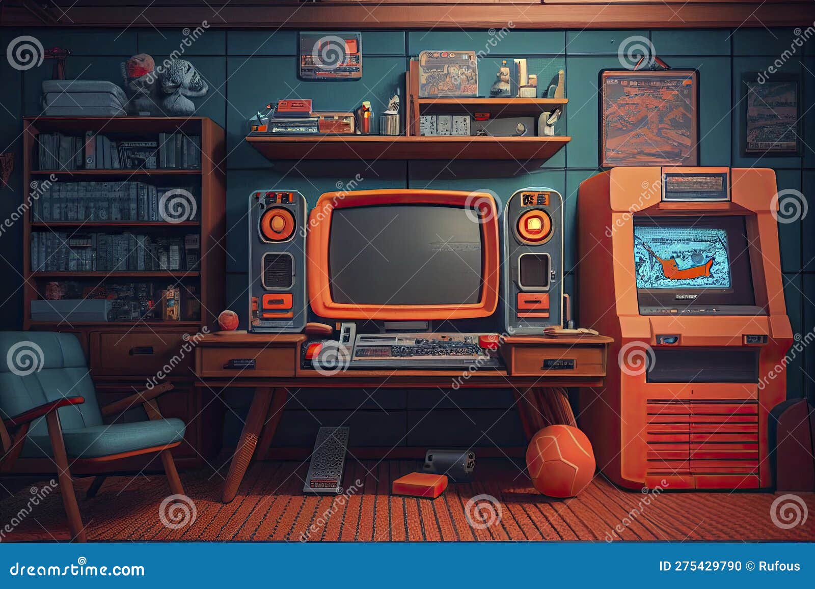 80s retro gaming diffused with modern gaming setup by MinhazAbtahi on  DeviantArt