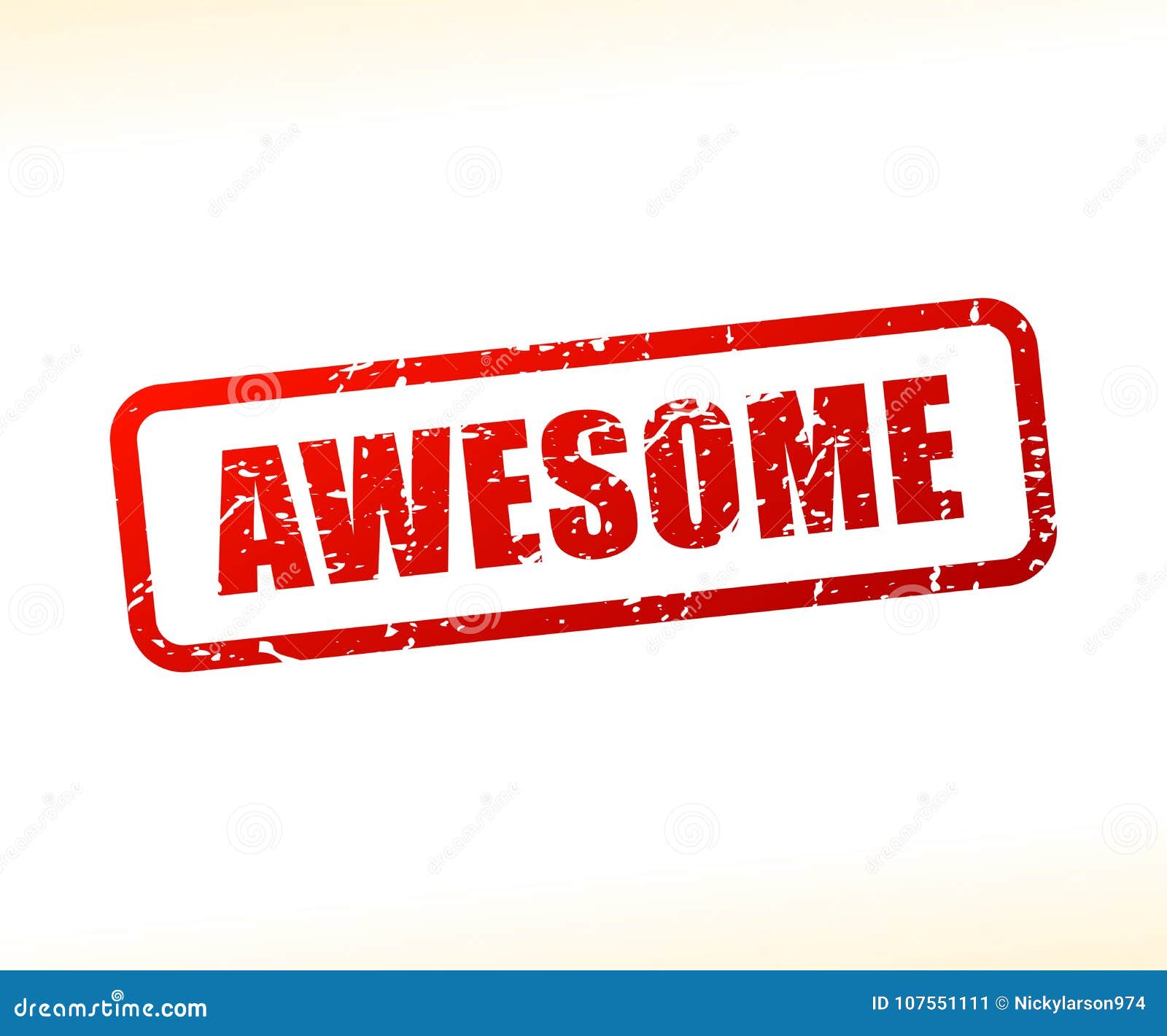Awesome text stamp stock vector. Illustration of print 107551111