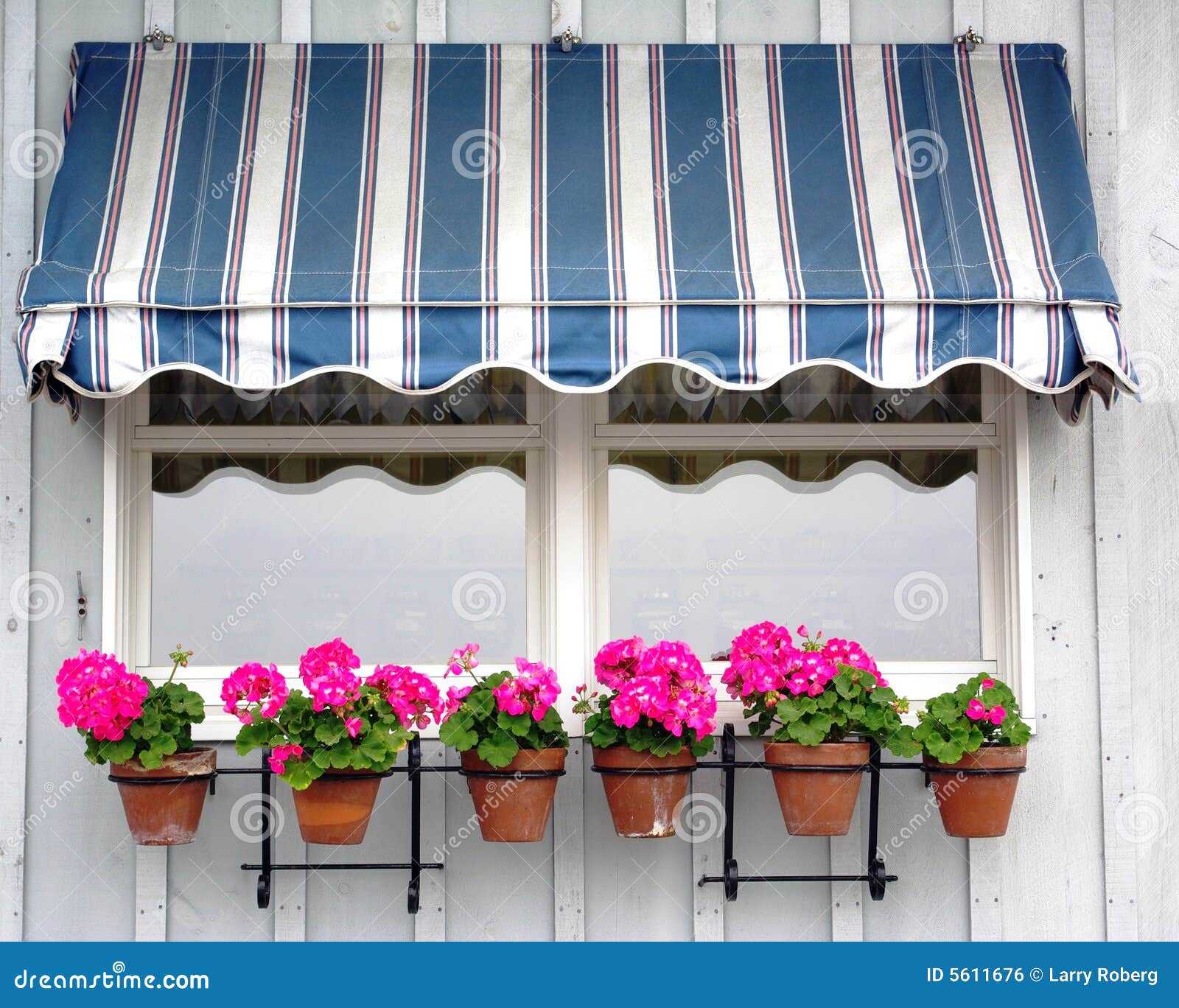 awning with flowers
