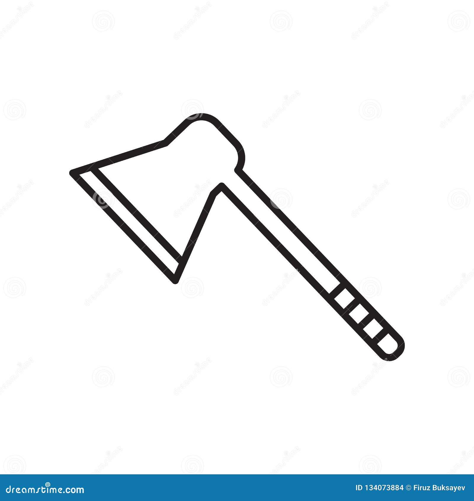 axe icon   on white background, axe sign , sign and s in thin linear outline style
