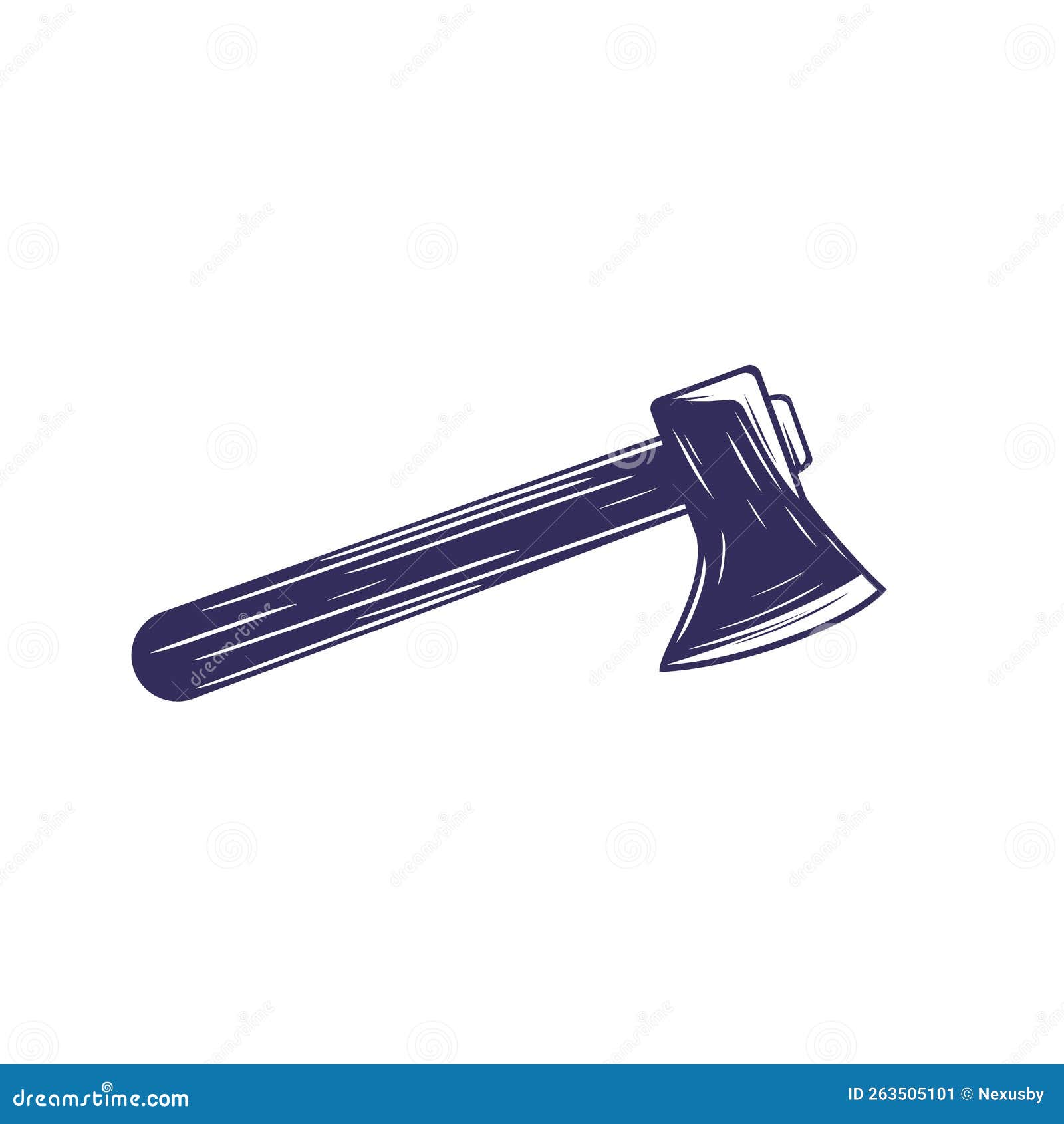 Axe Icon on White, Vector Art Stock Vector - Illustration of forestry