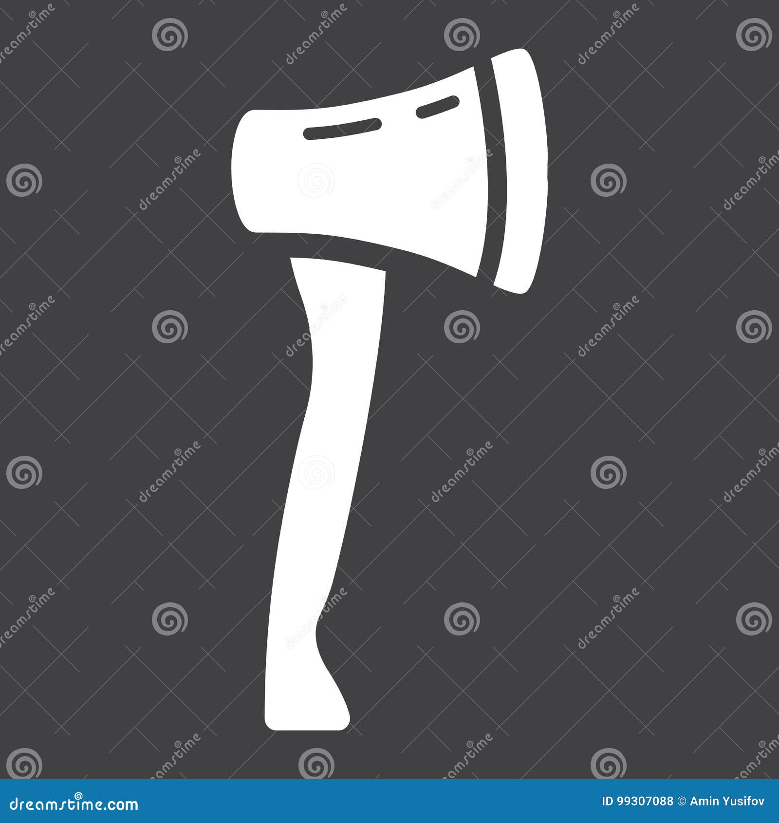 Axe O ícone Do Glyph, Construao E Reparo, Vetor Do Sinal Da Ferramenta