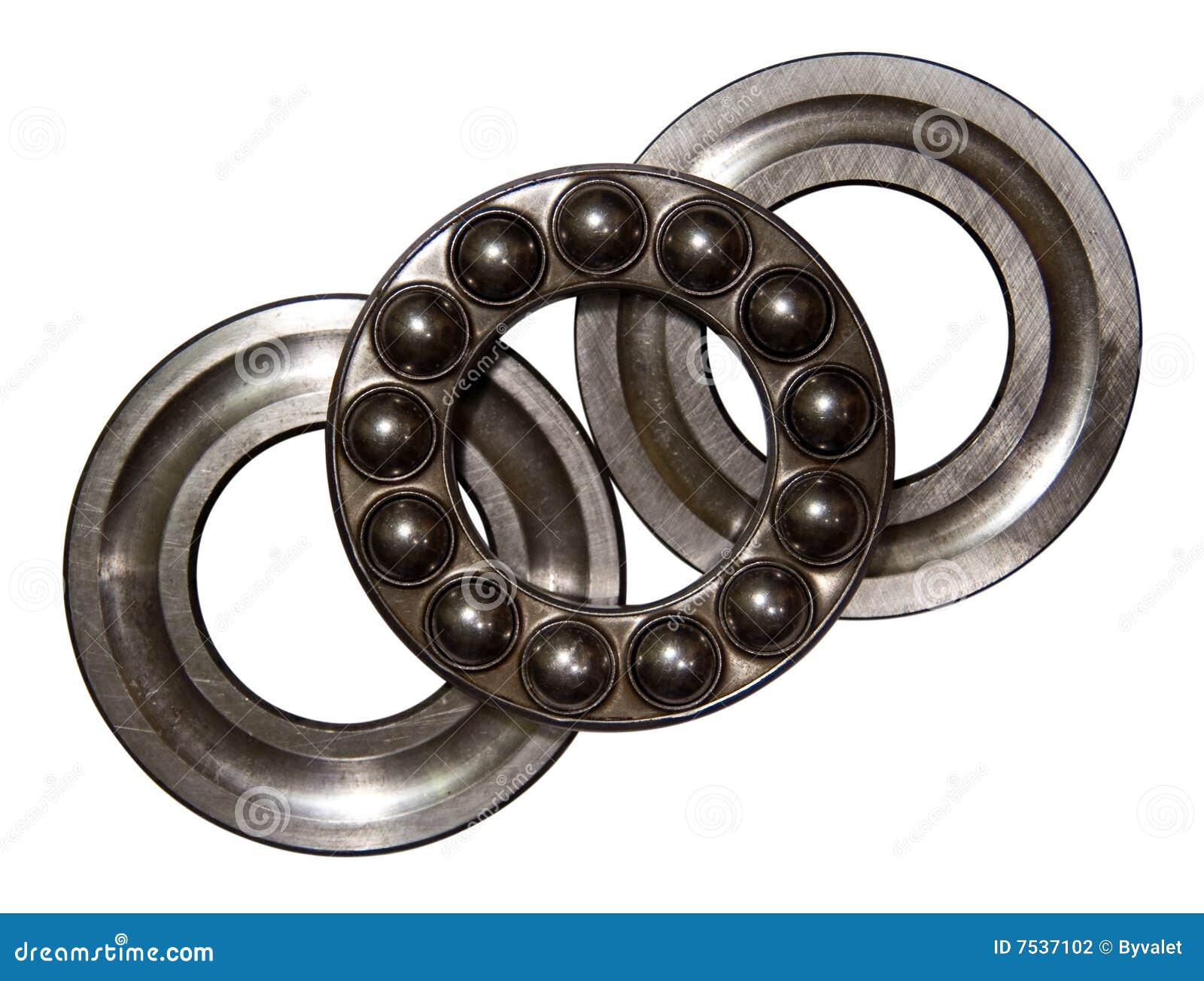 Axial ball bearing stock photo. Image of gear, drive, machinery 7537102
