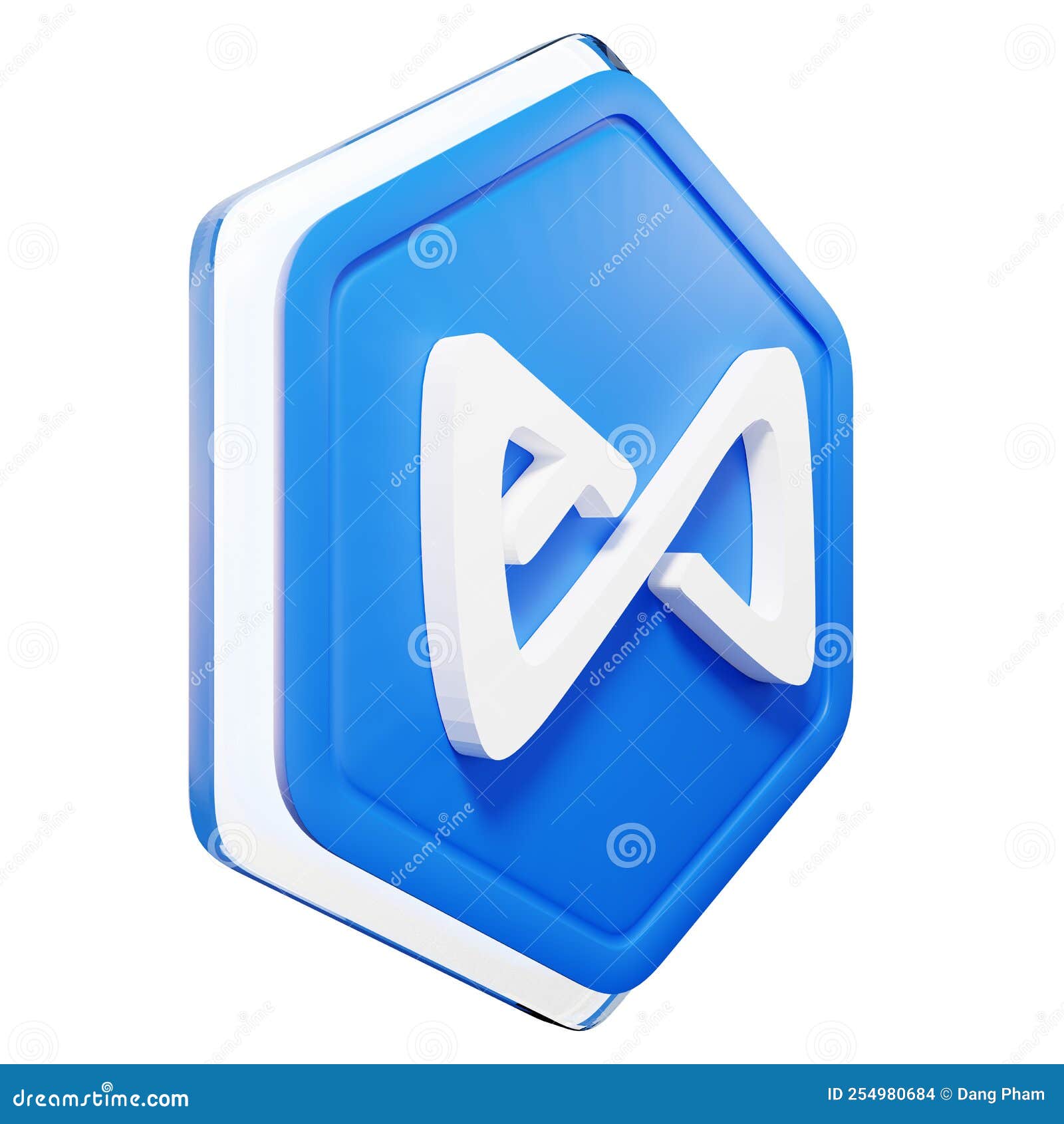 Axie Infinity (AXS) Badge Left View Stock Illustration - Illustration of  mining, market: 254980684