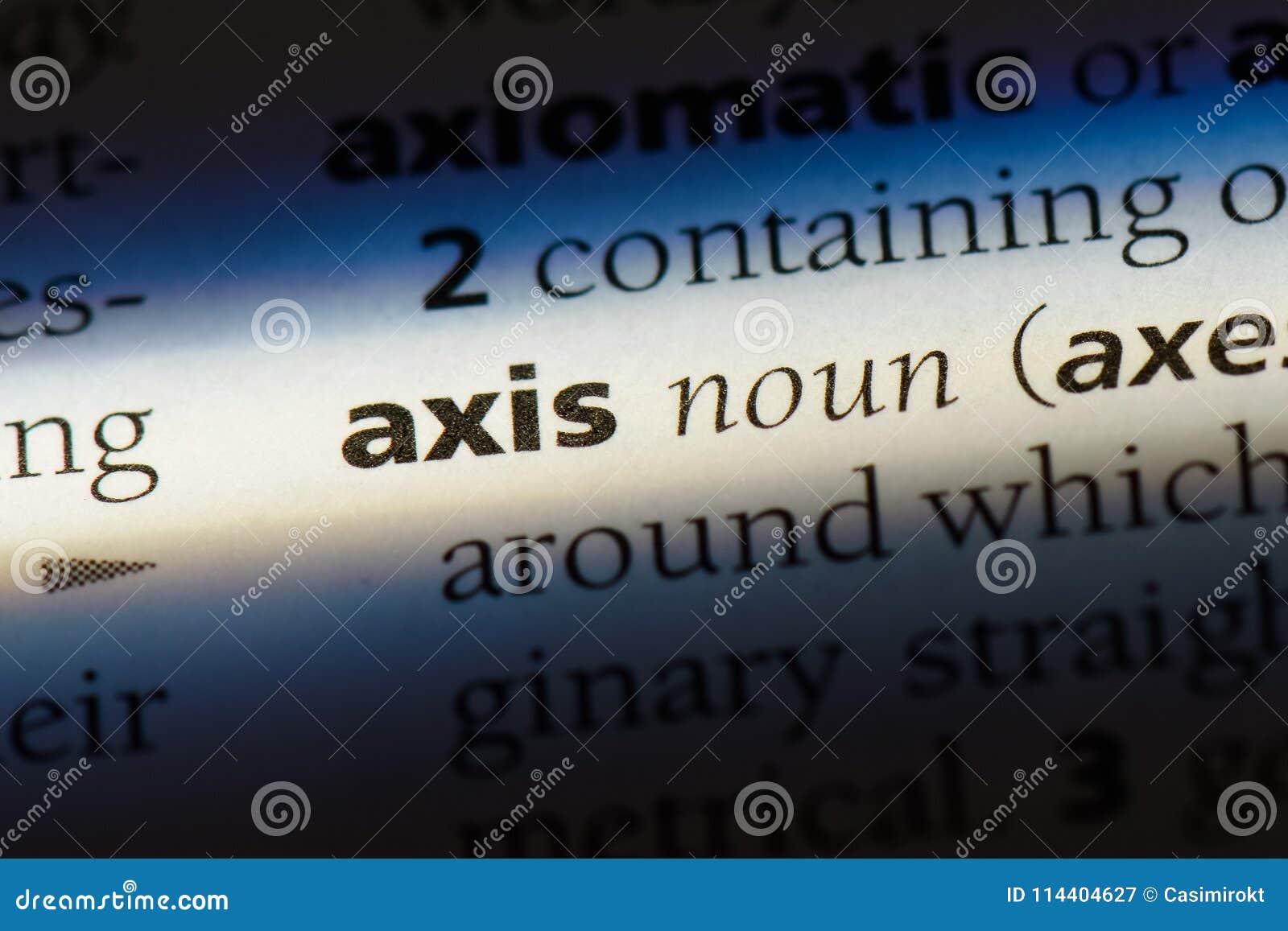 Axis stock image. Image of writing, english, word, macro 114404627