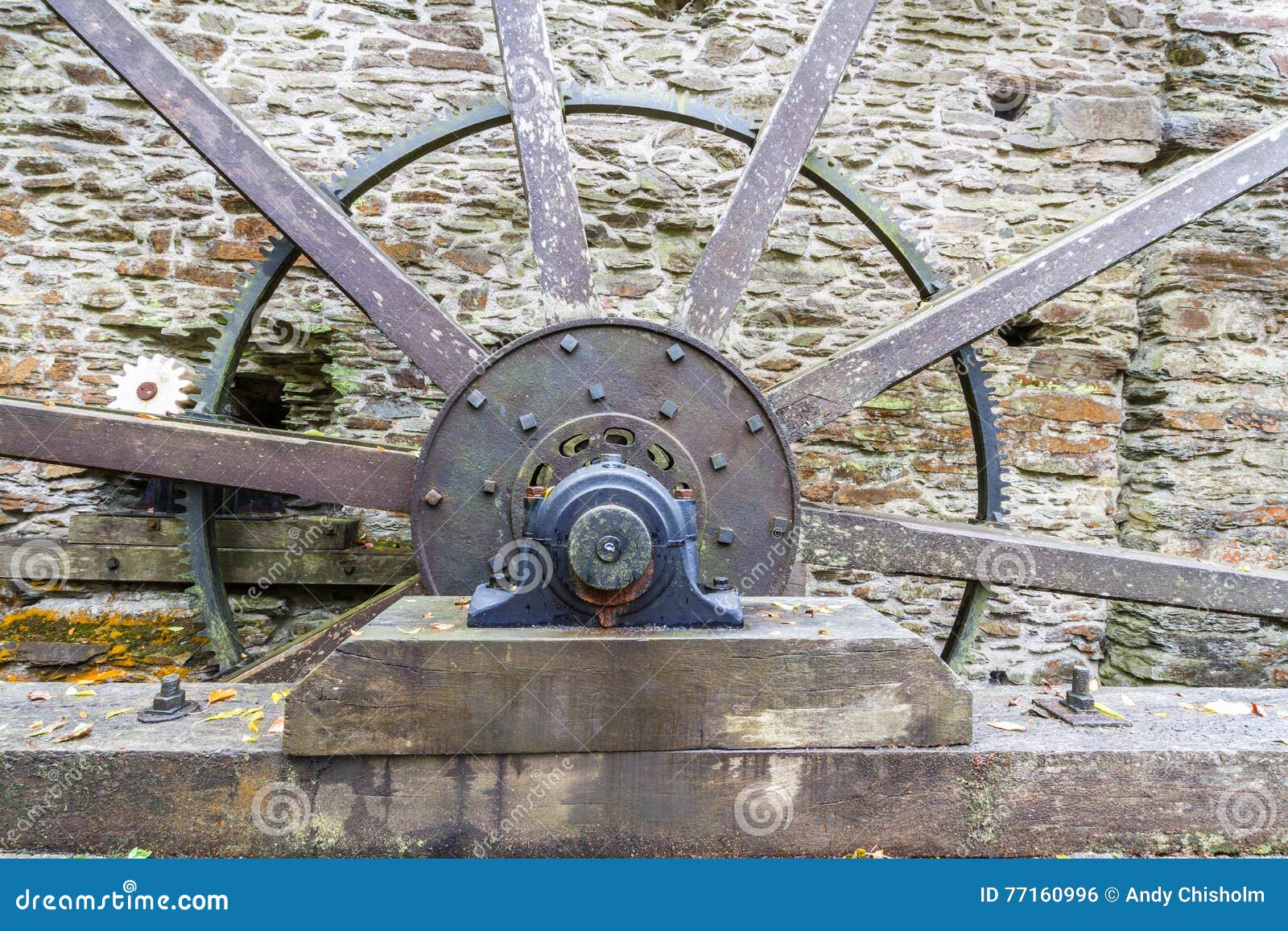 Axle and Spokes of Water Wheel. Stock Photo Image of axis, mill 77160996