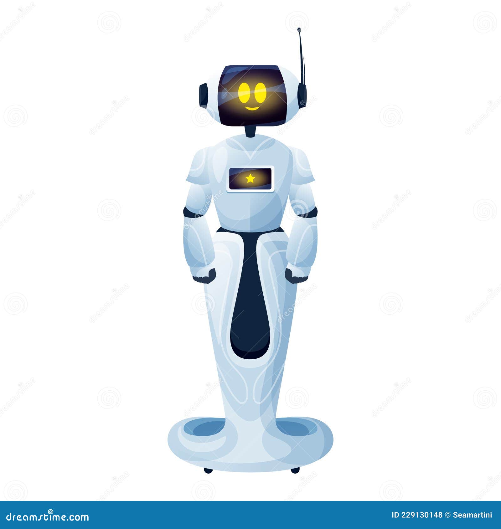 Establecer General pierna Ayuda De Un Hombre Biónico Robot En Un Soporte Móvil Ilustración del Vector  - Ilustración de cara, retro: 229130148