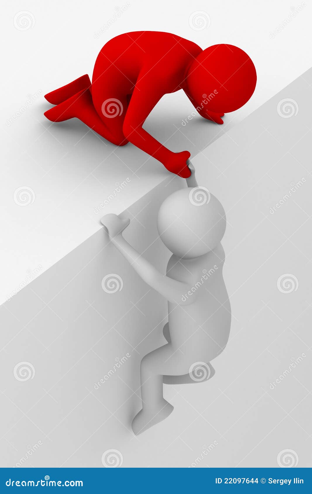 Ayuda En Una Situación Difícil Stock de ilustración - Ilustración de