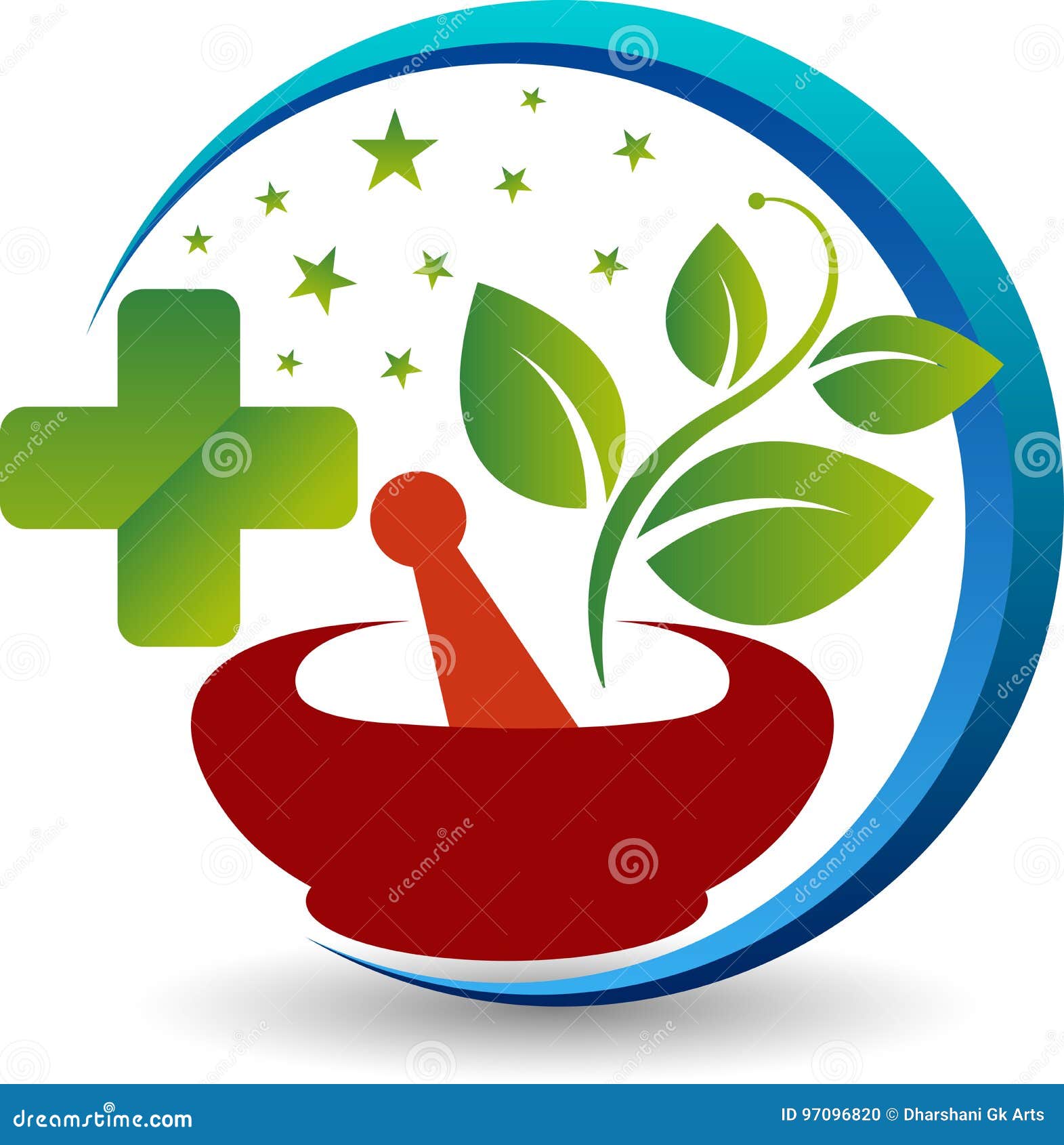 Ayurveda herbal logo stock illustration. Illustration of logo 97096820
