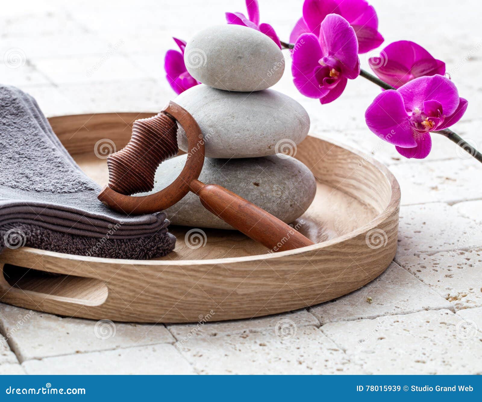 Ayurveda And Mindfulness For Calming Body Massage Over Balancing Stones