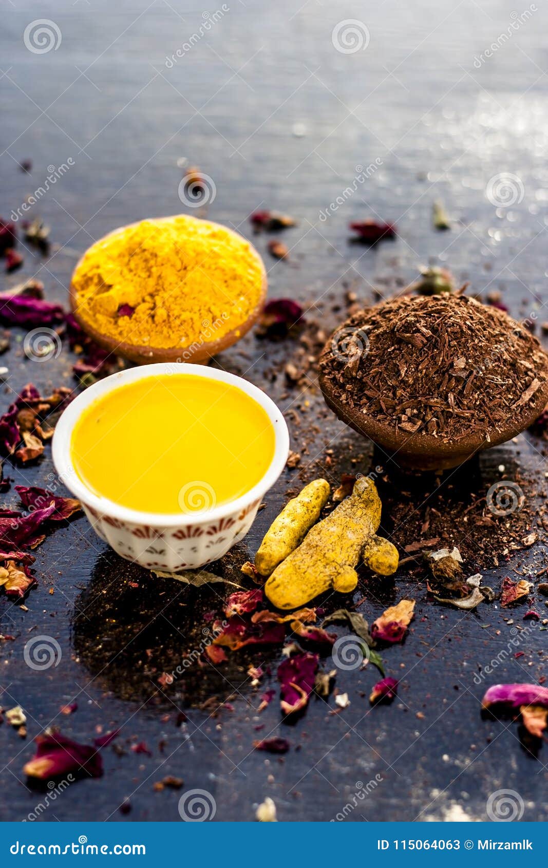 Raw haldi face pack