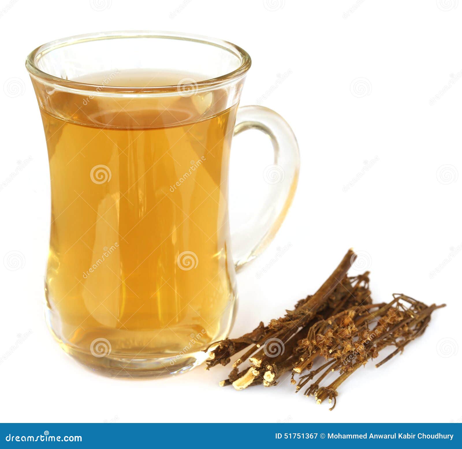 ayurvedic medicinal chirata with juice in glass