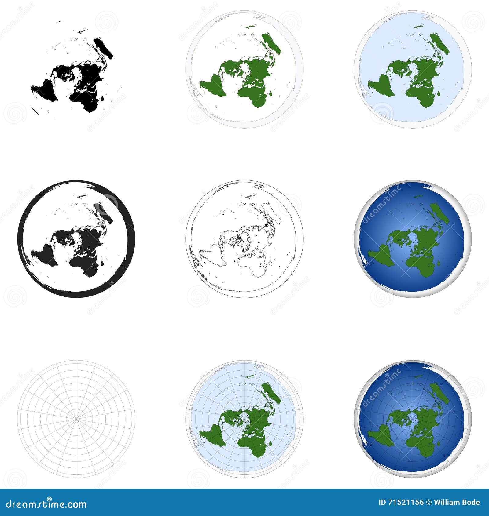 flat earth azimuthal map flat earth azimuthal map