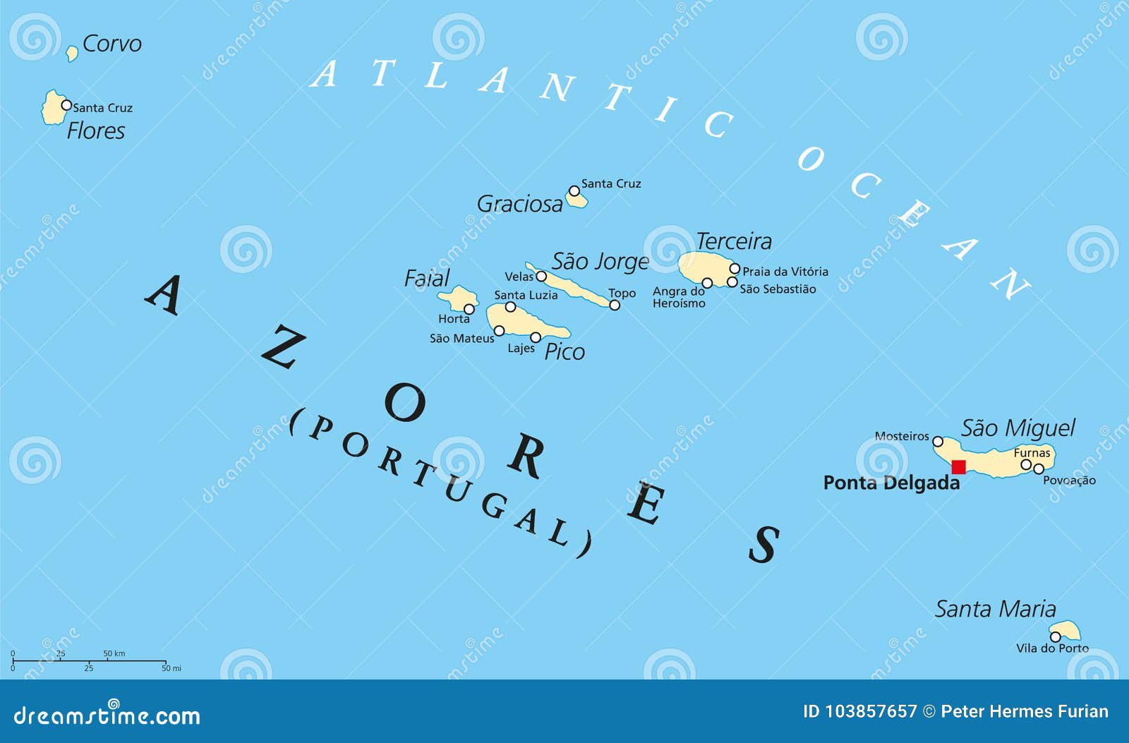 azores political map