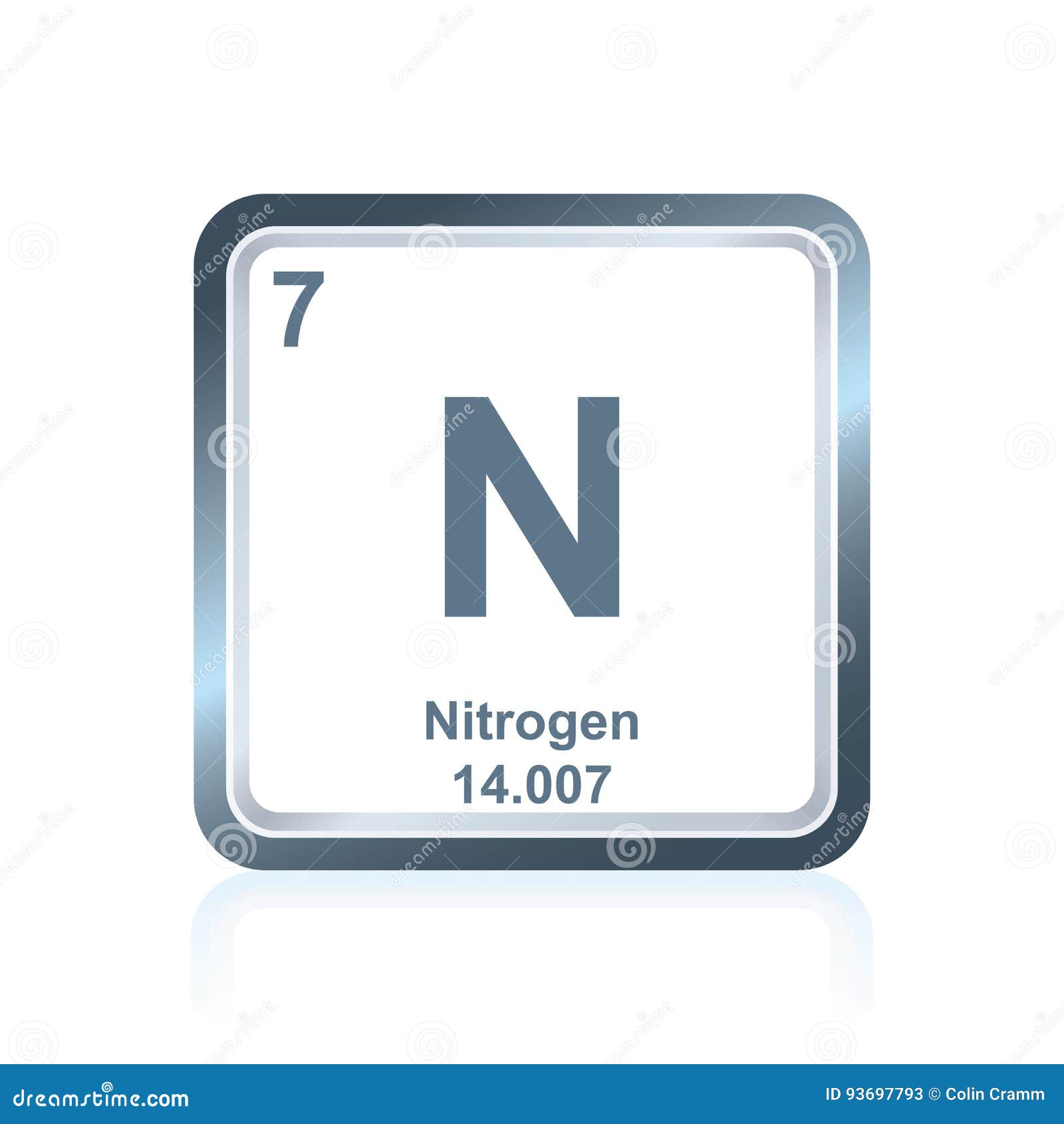 Azote D'élément Chimique Du Tableau Périodique Illustration de Vecteur -  Illustration du dessin, mendeleev: 93697793