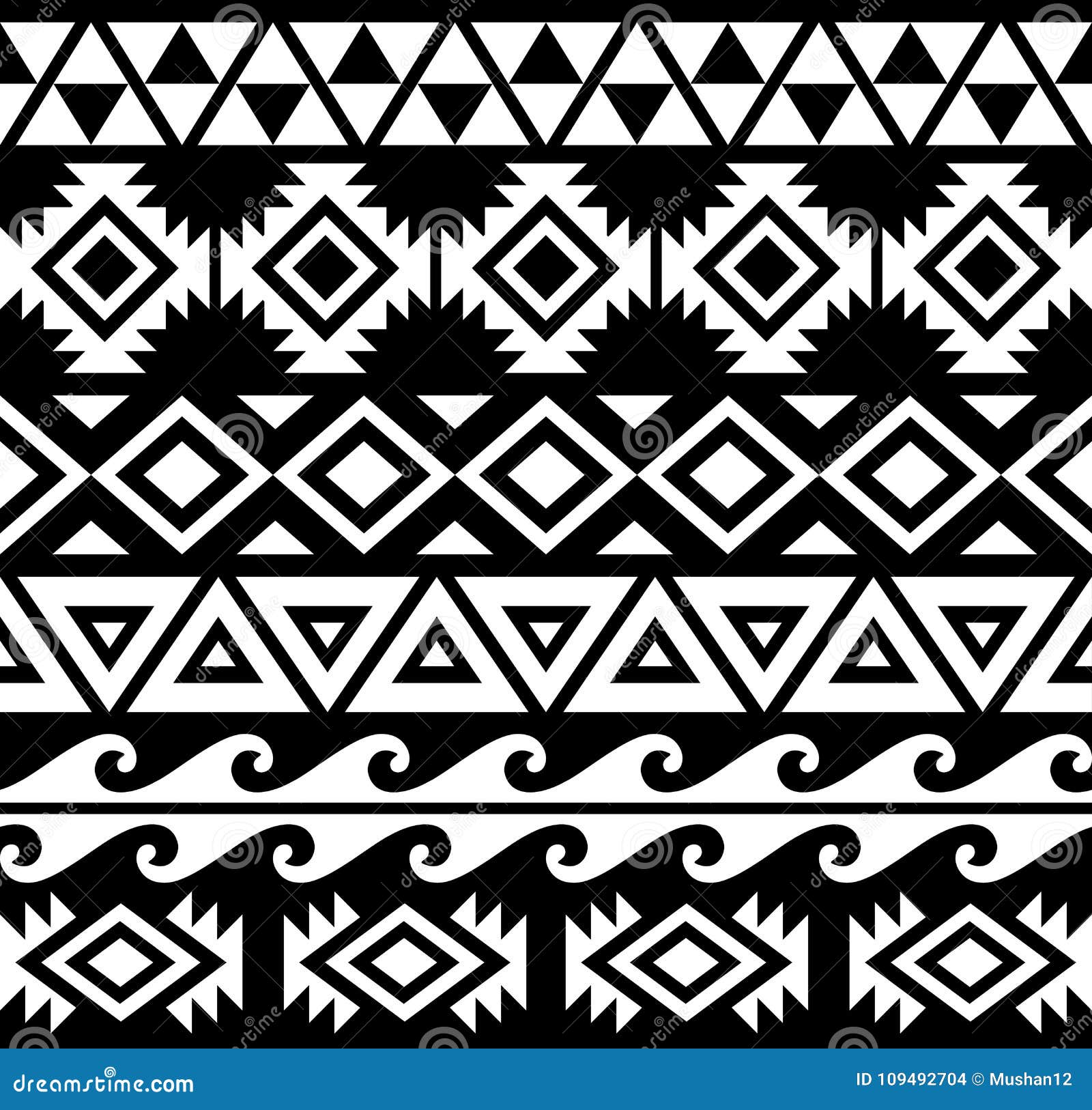 Aztec Tribal Pattern