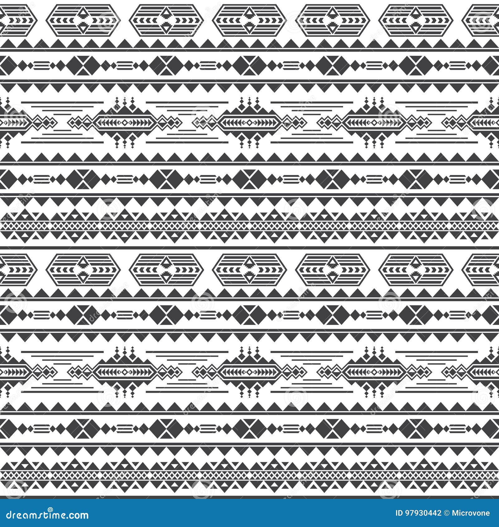 aztec culture  seamless pattern. mexican maya endless background