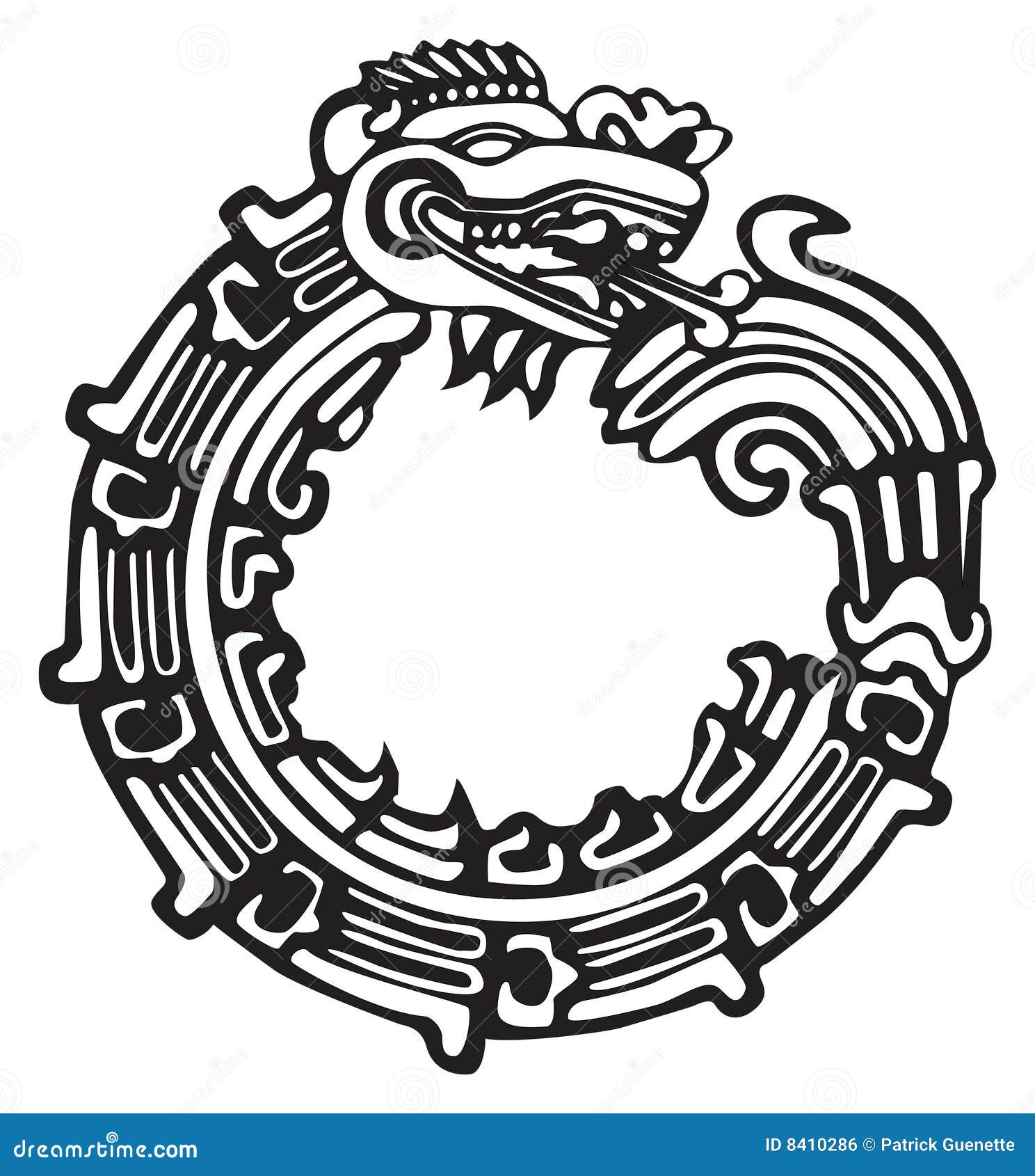 aztec maya dragon - great for tatto art