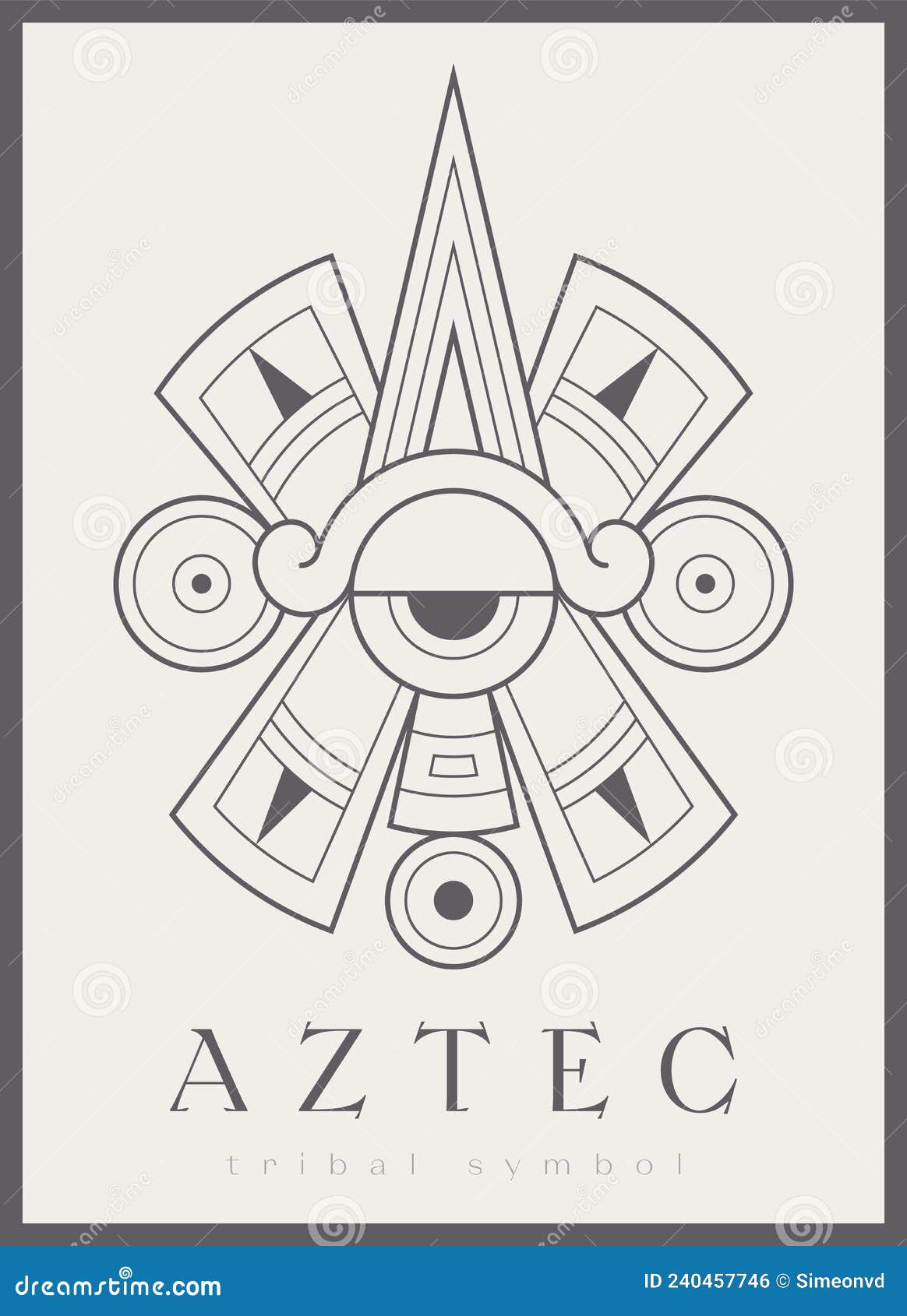 Aztec Tribal Vector Elements. Ethnic Shapes Symbols Design for Logo or Tattoo Stock Vector - Illustration of ancient, arabic: 240457746
