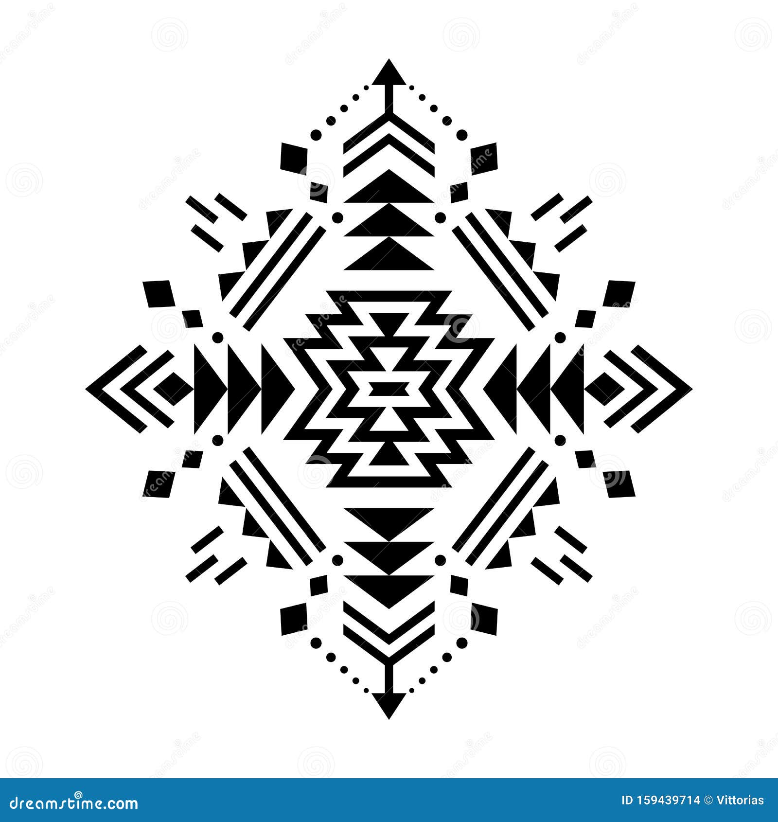 Download Aztec Vector Element, Ethnic Ornament. Stock Vector - Illustration of asian, ethnic: 159439714
