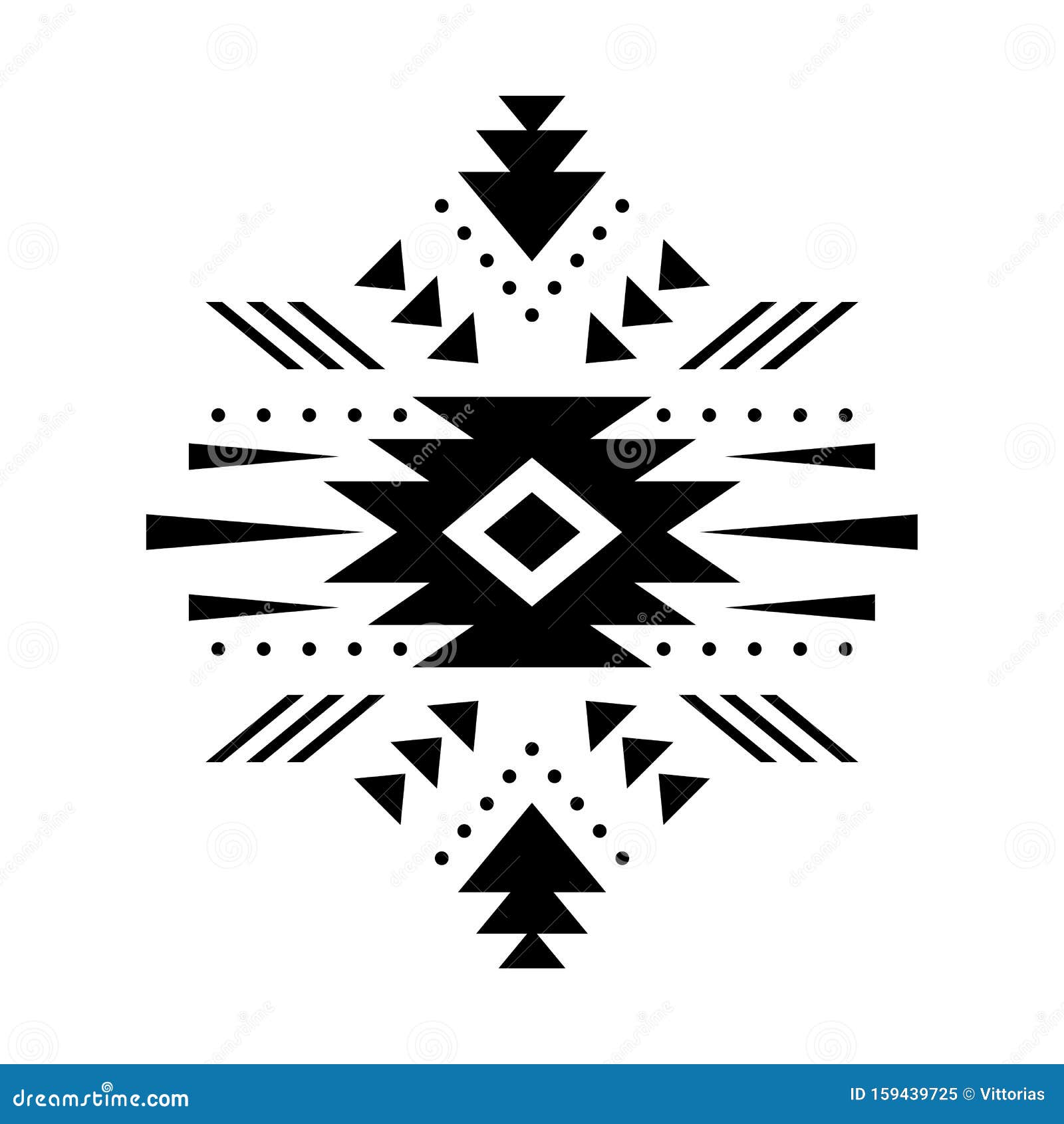 Aztec Vector Element, Ethnic Ornament. Stock Vector - Illustration of ...