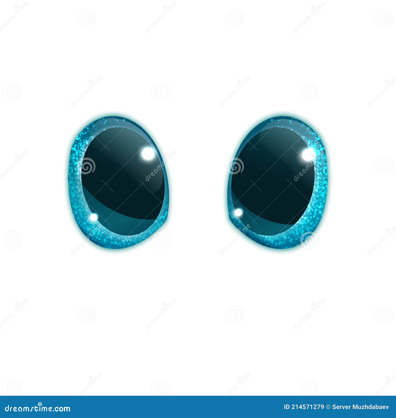 Azul Oculte Vidrio Ojos Azules De Un Dibujo Animado 3d O Para Un Estilo De  Peluche Realista Aislado En Blanco. Ilustración Vectori Ilustración del  Vector - Ilustración de cristal, mascota: 214571279