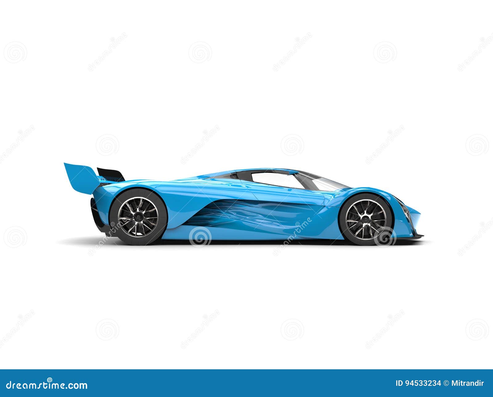 Capri Blue Modern Super Race Car Stock Illustration 757049062