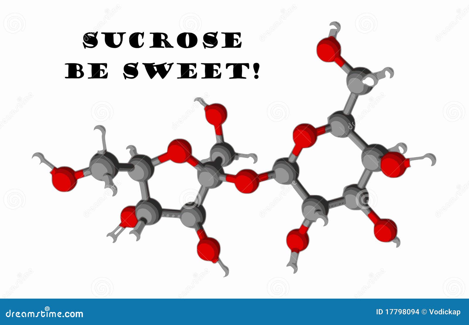 structure lewis fructose La Molécula 3D De De La  Azúcar Sucrosa Modelo