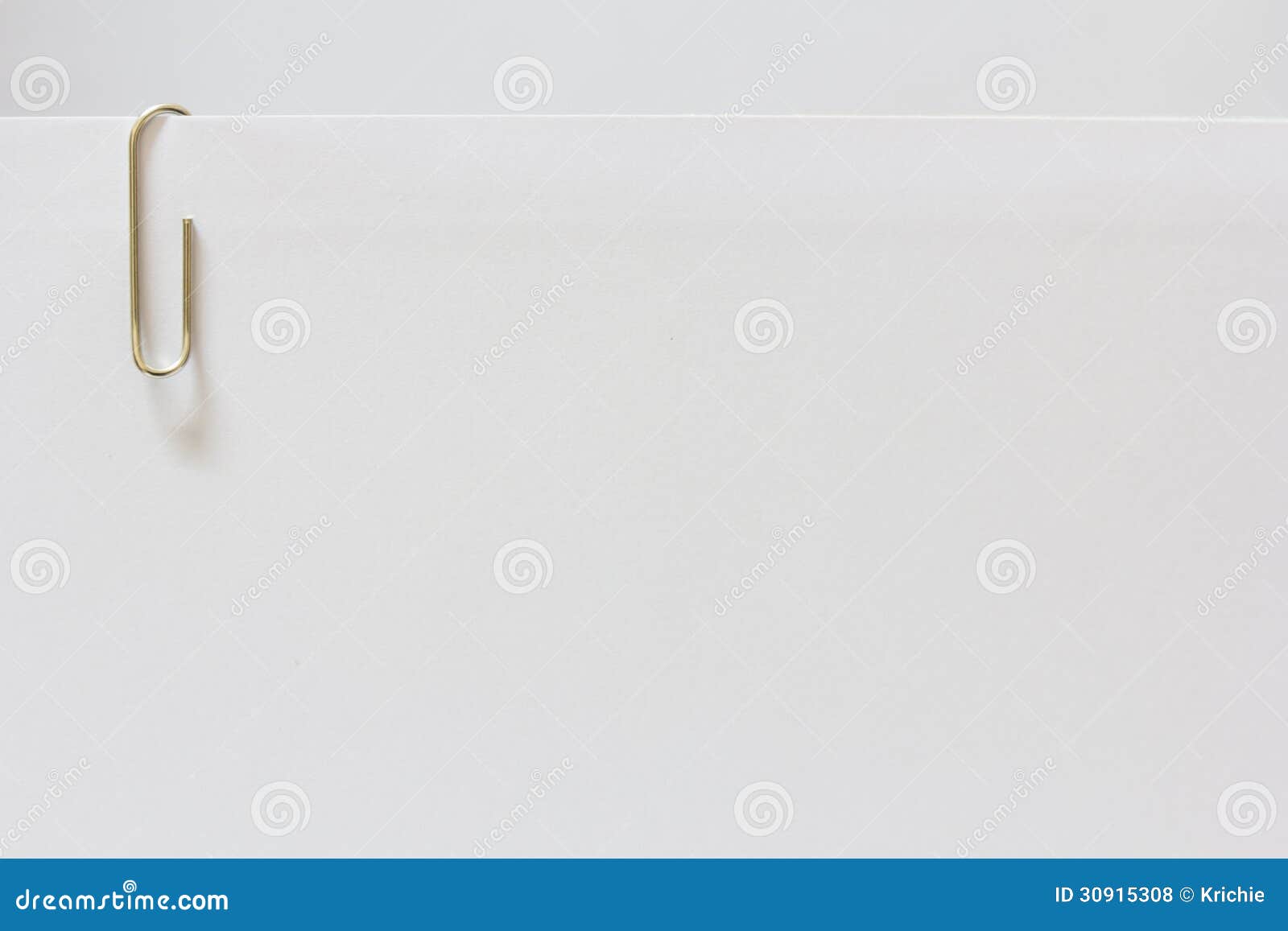 Büroklammer Und Papier Stockfoto. Bild Von Kennsatz, Notizblock - 30915308