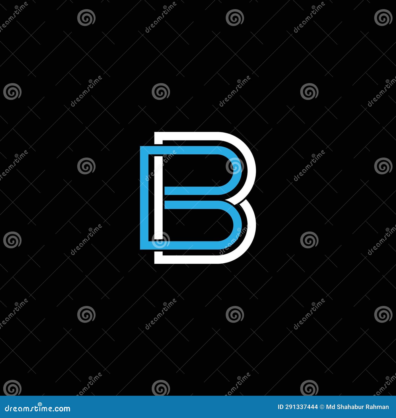 b or bb abstract outstanding professional business awesome artistic branding company different colors  logo